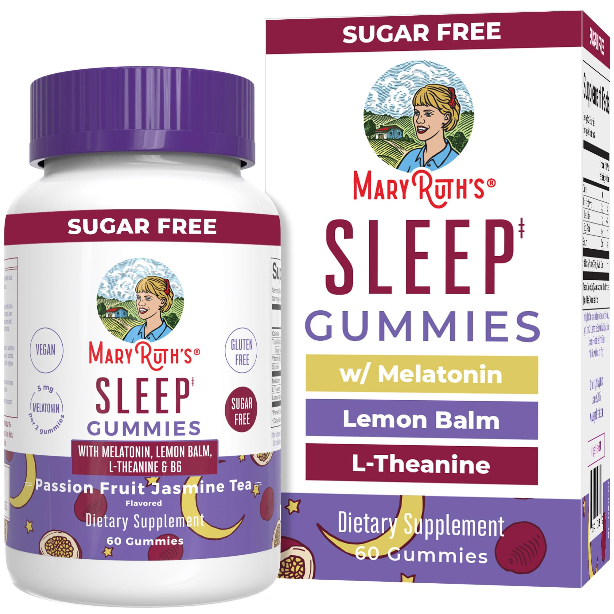 Foto 2 pulgar | Sleep Gummy Maryruth Organics Melatonina 5 Mg Con L-teanina - Venta Internacional.