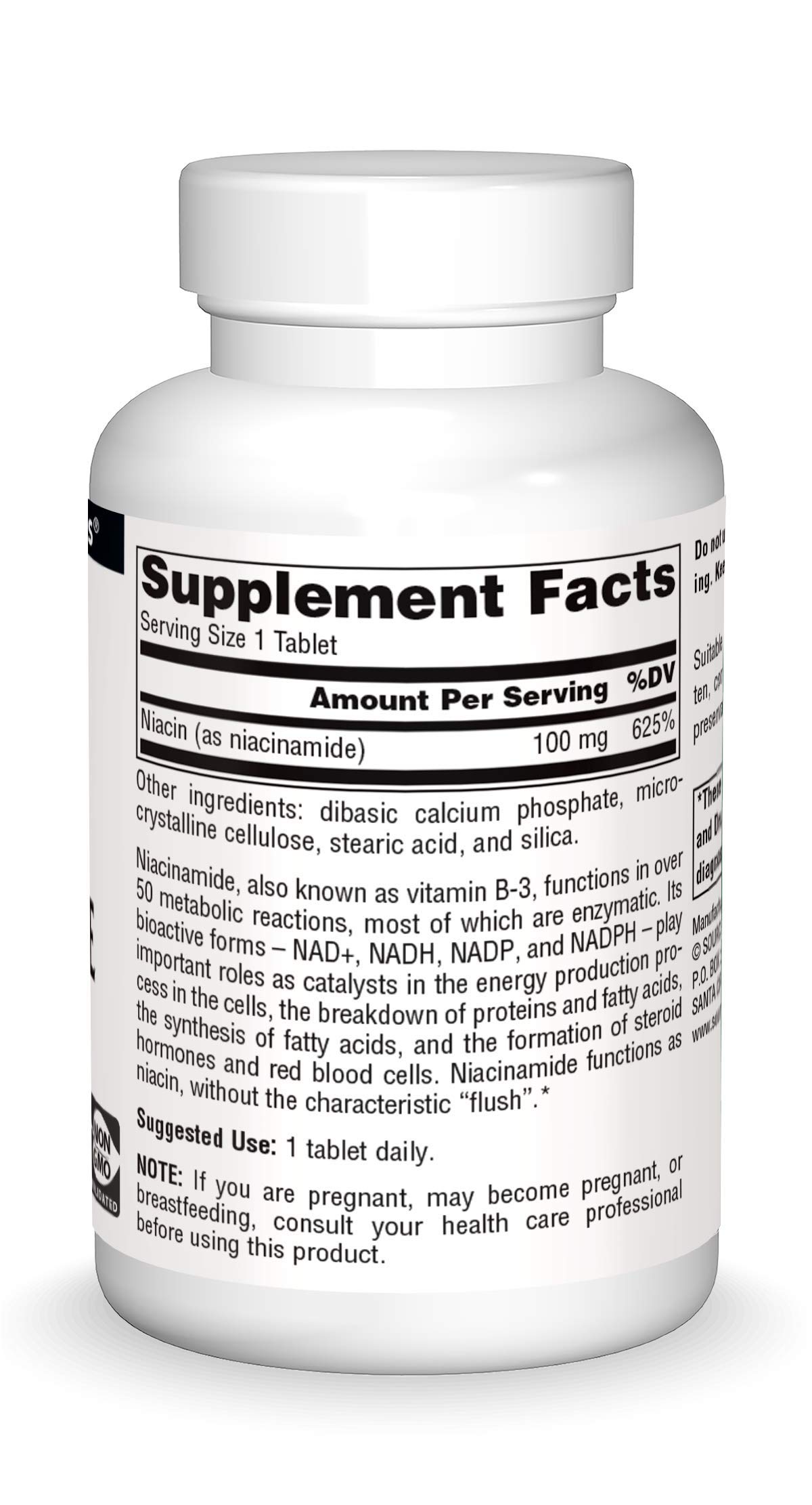 Foto 3 pulgar | Supplement Source Naturals Niacinamida B-3 100 Mg 250 Comprimidos - Venta Internacional.