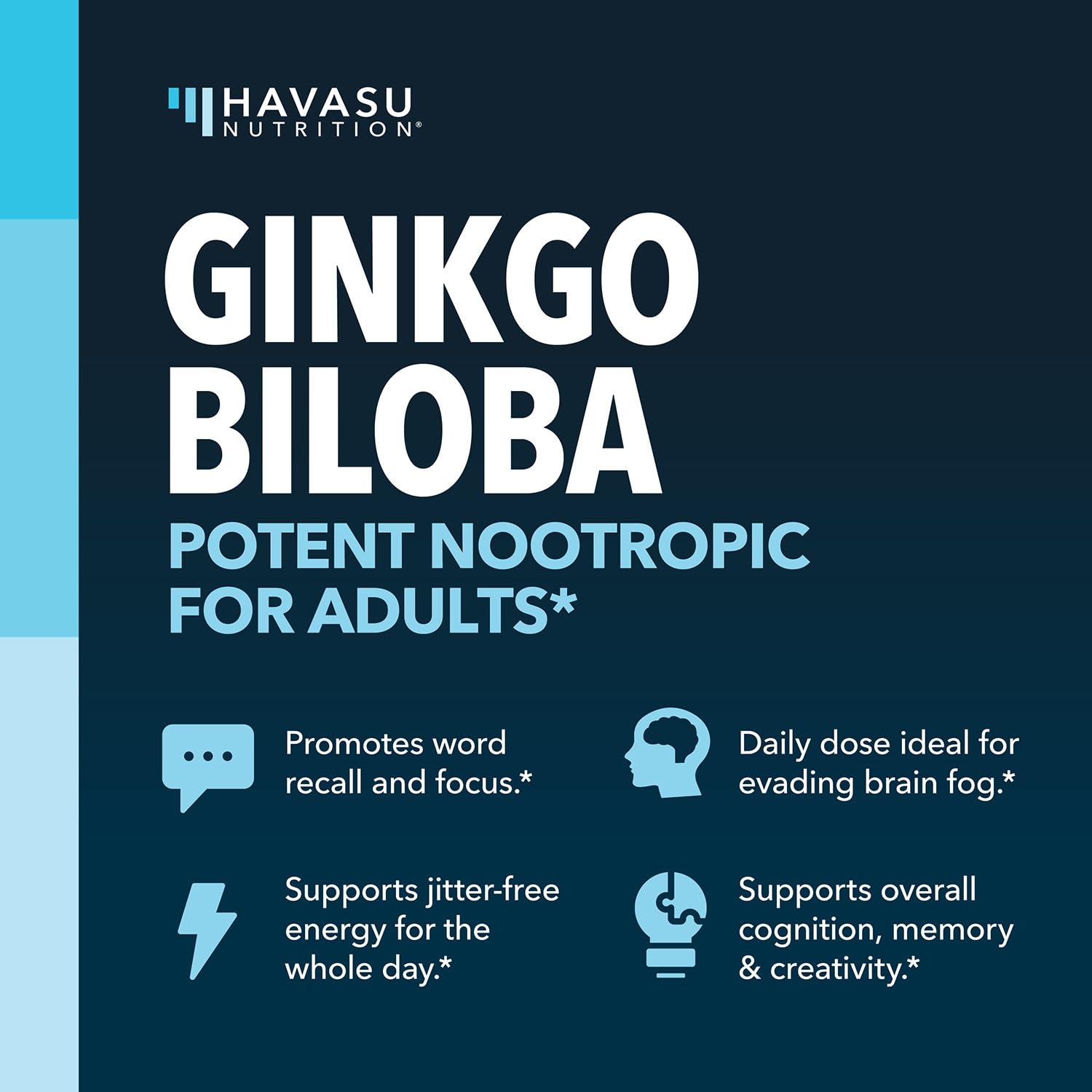 Foto 4 pulgar | Suplemento Havasu Nutrition Ginkgo Biloba 120 Mg Con Fosfatidilserina 60 Cápsulas - Venta Internacional.