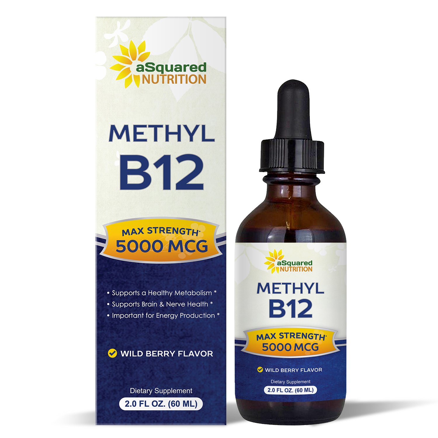 Foto 2 pulgar | Suplemento De Vitamina B12 De Squared Nutrition, 5000 Mcg De Metil B-12 - Venta Internacional.