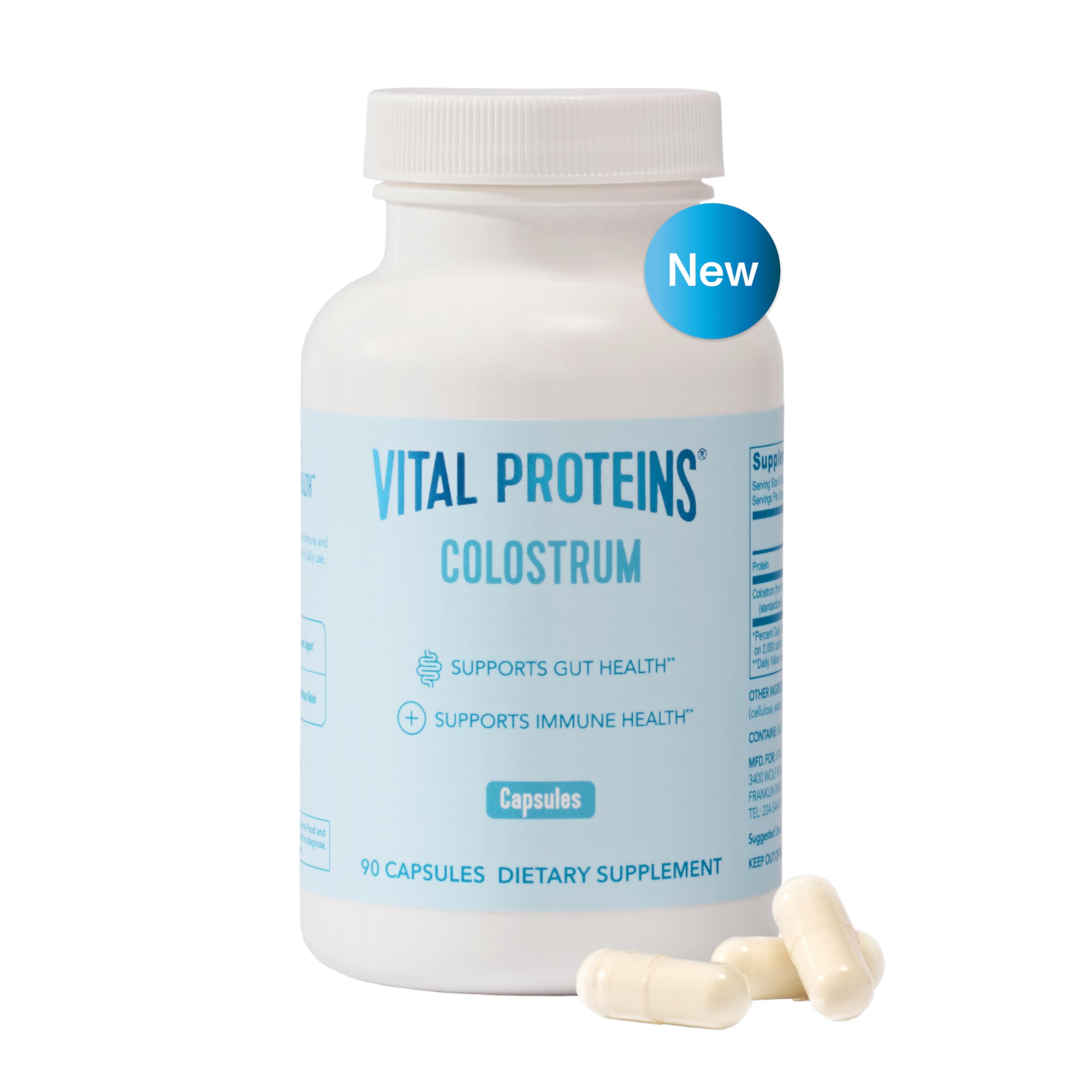 Foto 2 pulgar | Suplemento Vital Proteins Colostrum 90 Cápsulas - Venta Internacional.