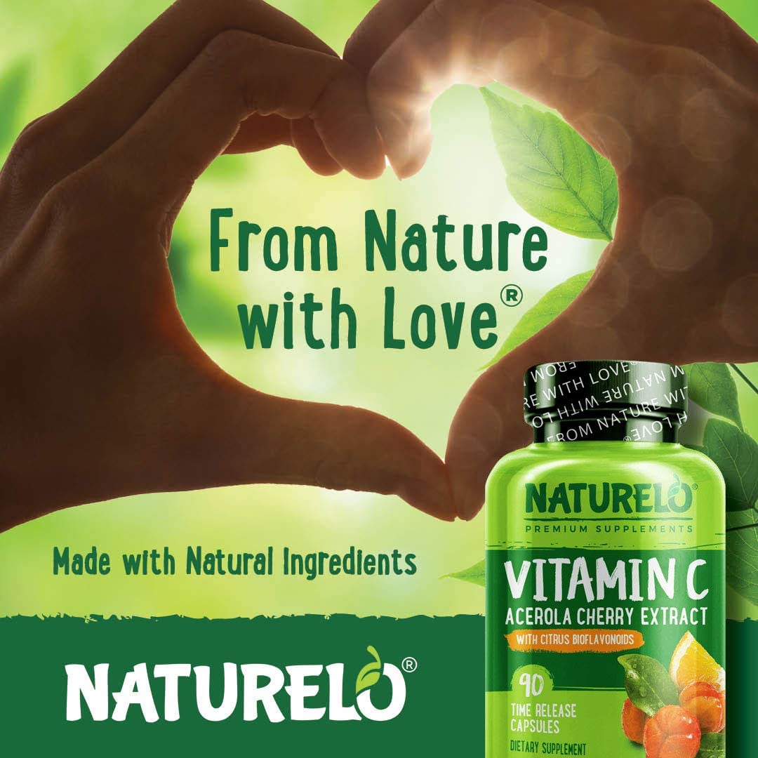 Foto 8 pulgar | Suplemento Naturelo De Vitamina C 500 Mg Con Acerola Orgánica 90 Cápsulas - Venta Internacional.
