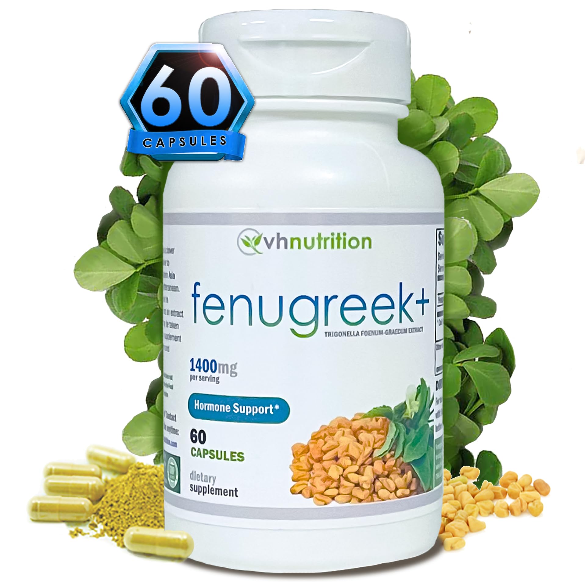 Foto 2 pulgar | Suplemento Vh Nutrition Fenugreek+ 1400 Mg Para Lactancia, 60 Cápsulas - Venta Internacional.