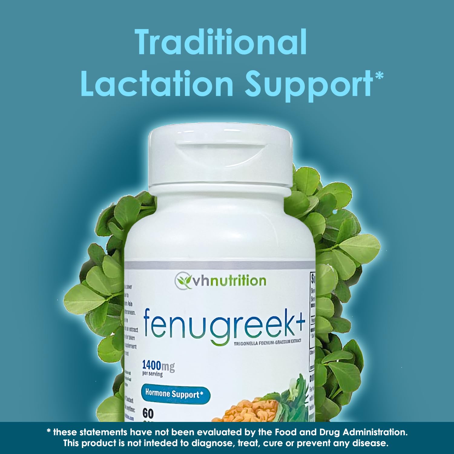 Foto 4 pulgar | Suplemento Vh Nutrition Fenugreek+ 1400 Mg Para Lactancia, 60 Cápsulas - Venta Internacional.