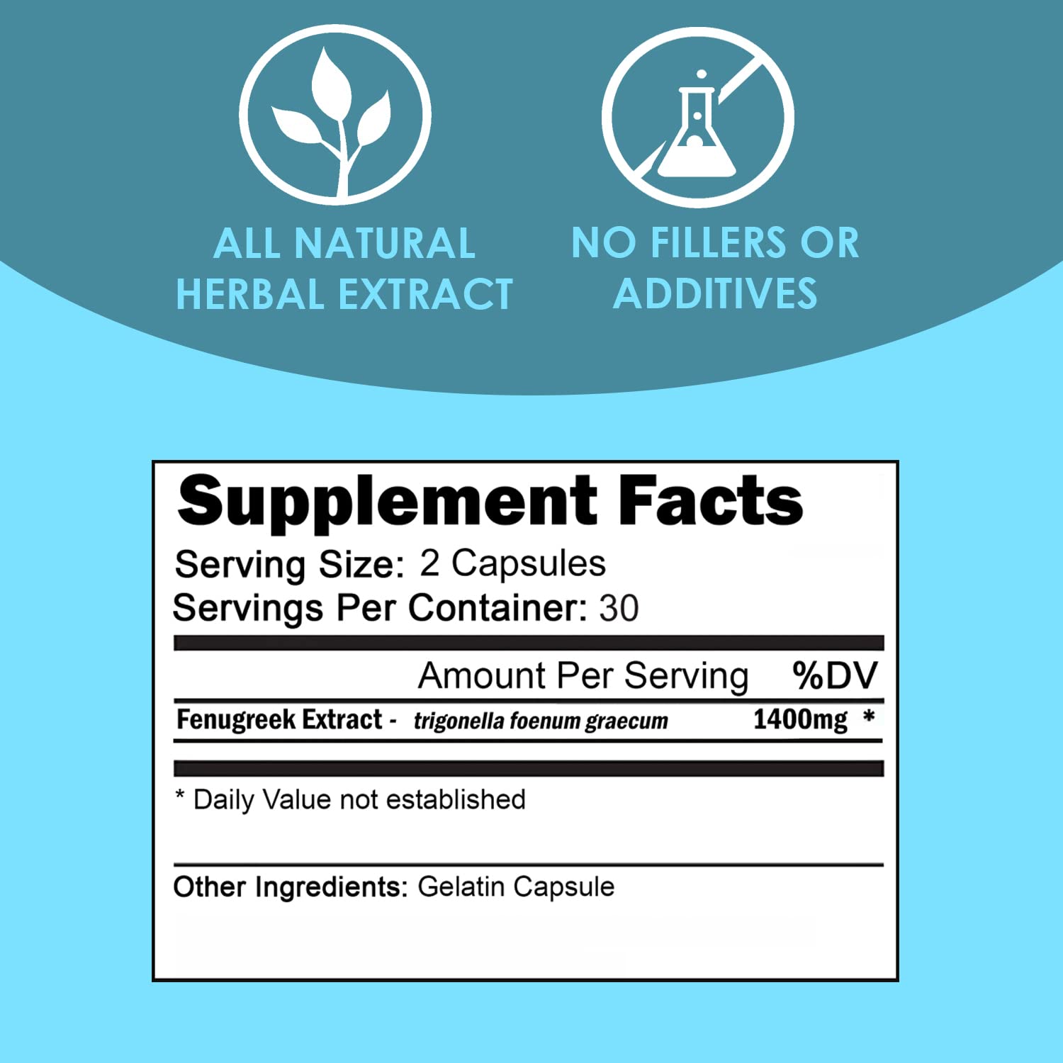 Foto 5 pulgar | Suplemento Vh Nutrition Fenugreek+ 1400 Mg Para Lactancia, 60 Cápsulas - Venta Internacional.