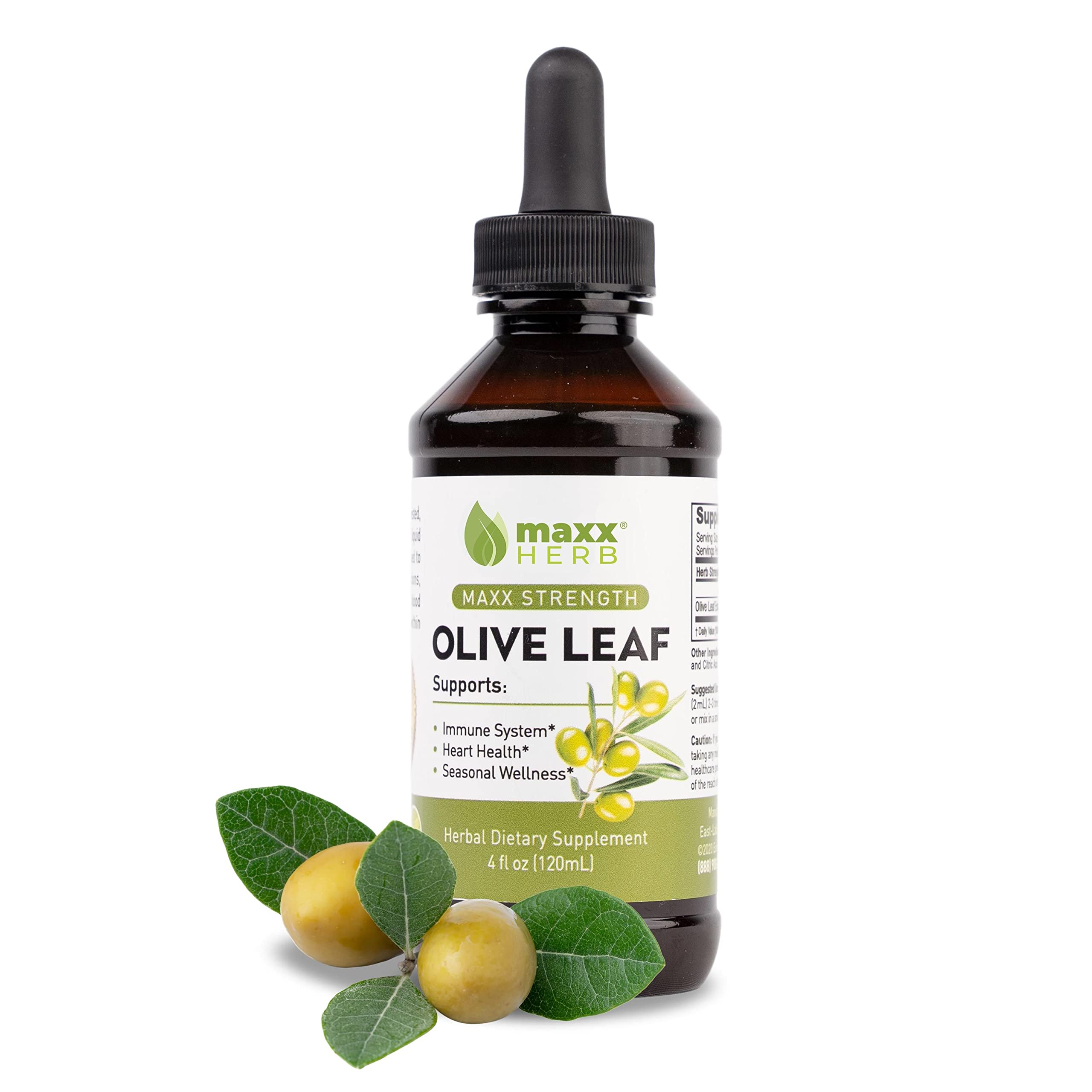 Foto 2 pulgar | Extracto De Hoja De Olivo Maxx Herb Max Strength, Botella De 120 Ml - Venta Internacional.