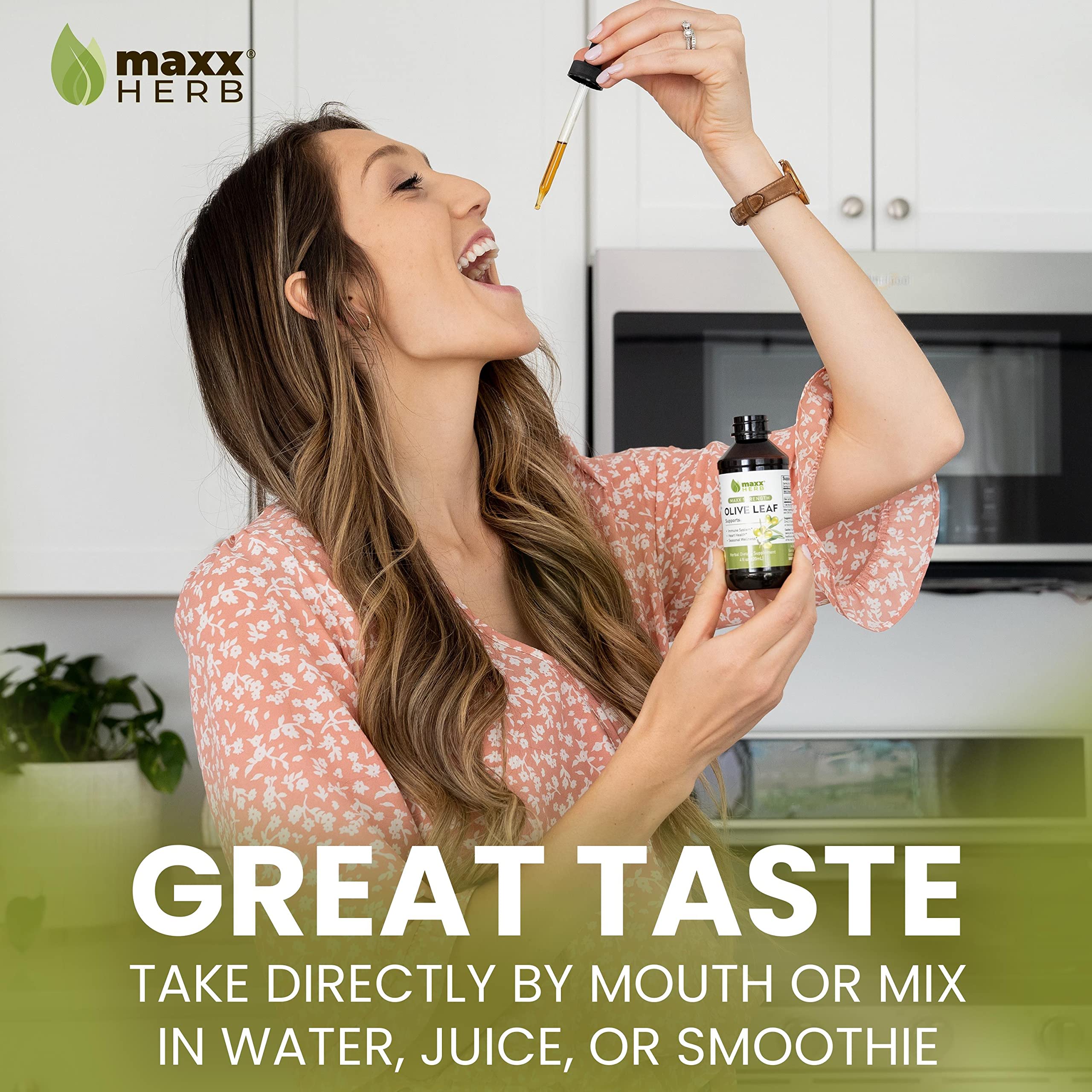 Foto 5 pulgar | Extracto De Hoja De Olivo Maxx Herb Max Strength, Botella De 120 Ml - Venta Internacional.
