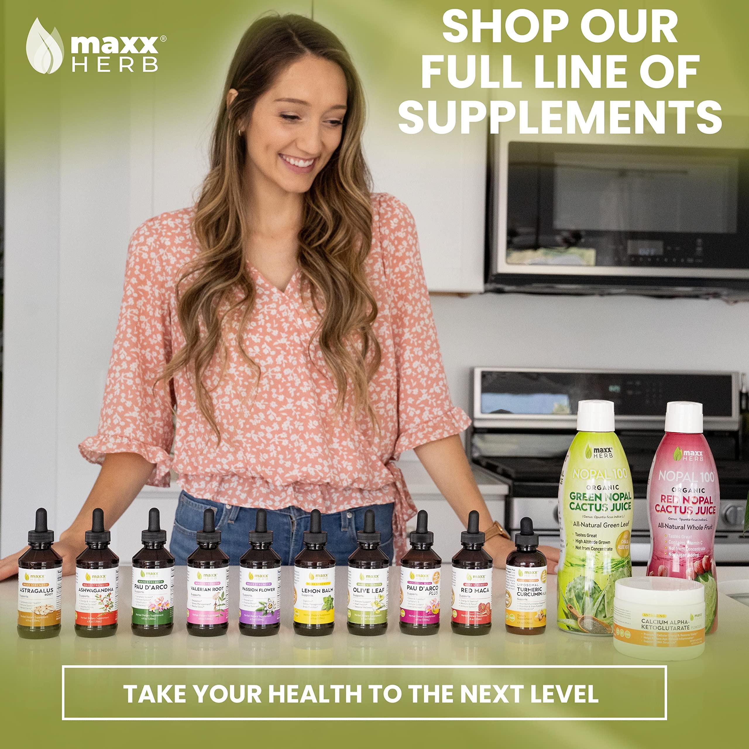 Foto 7 pulgar | Extracto De Hoja De Olivo Maxx Herb Max Strength, Botella De 120 Ml - Venta Internacional.