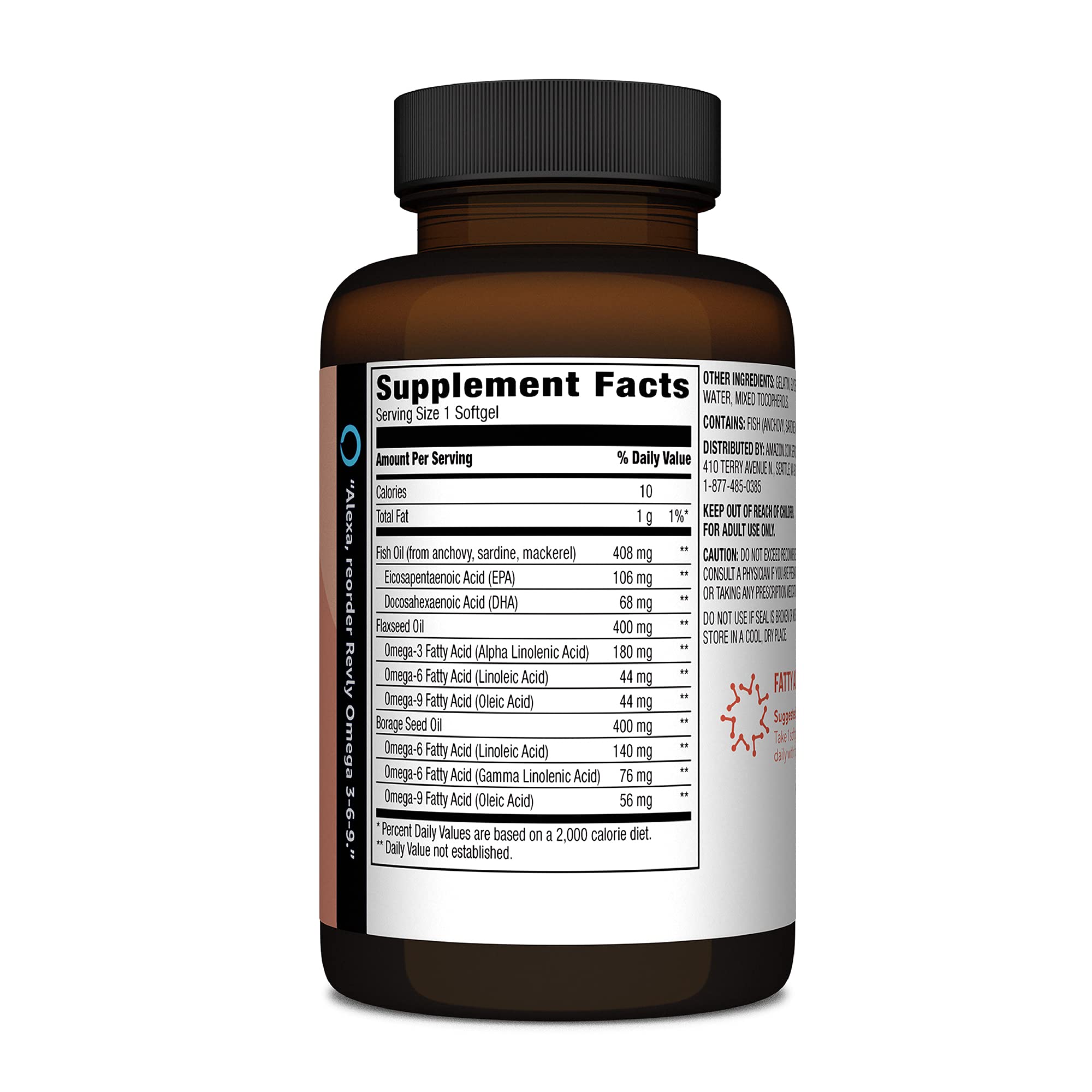 Foto 2 | Suplemento Revly Omega 3-6-9 Complex 60 Cápsulas Blandas Durante 2 Meses - Venta Internacional.