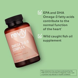 Foto 3 | Suplemento Revly Omega 3-6-9 Complex 60 Cápsulas Blandas Durante 2 Meses - Venta Internacional.
