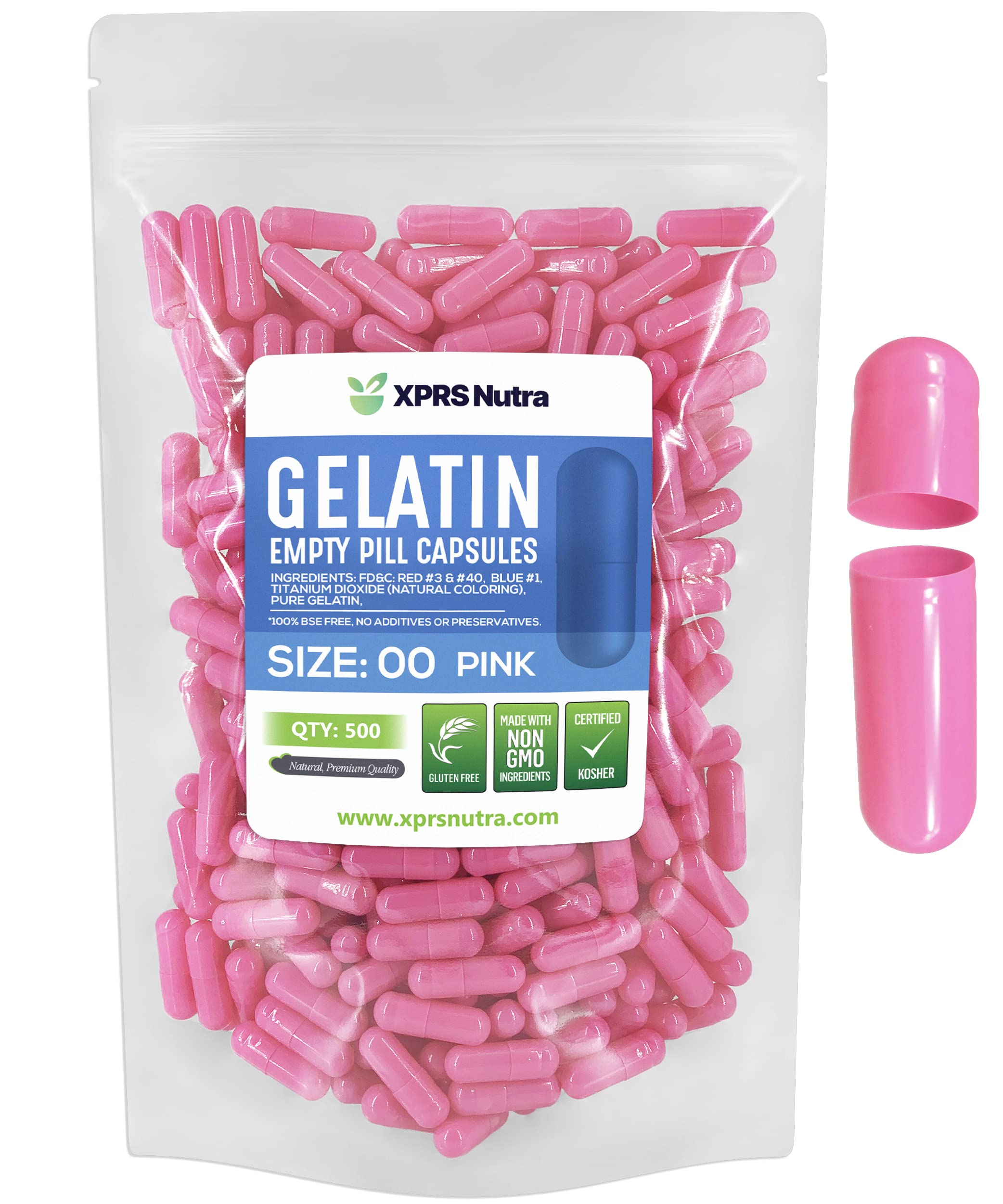 Foto 2 pulgar | Cápsulas Vacías Xprs Nutra Tamaño 00 - 500 Cápsulas De Gelatina - Venta Internacional.