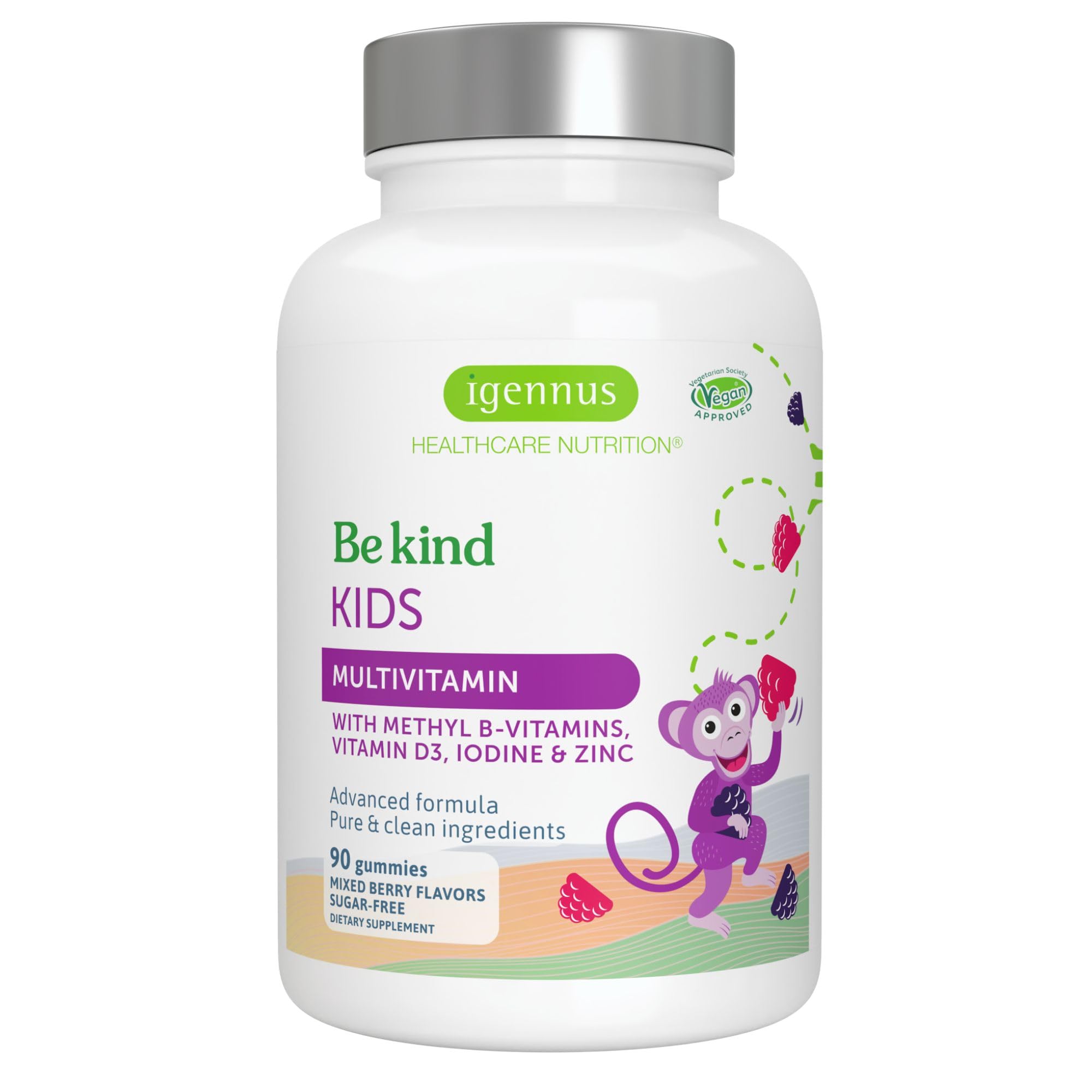 Gominolas Multivitamínicas Igennus Methylated Kids 4+ Years 90 Unidades - Venta Internacional.