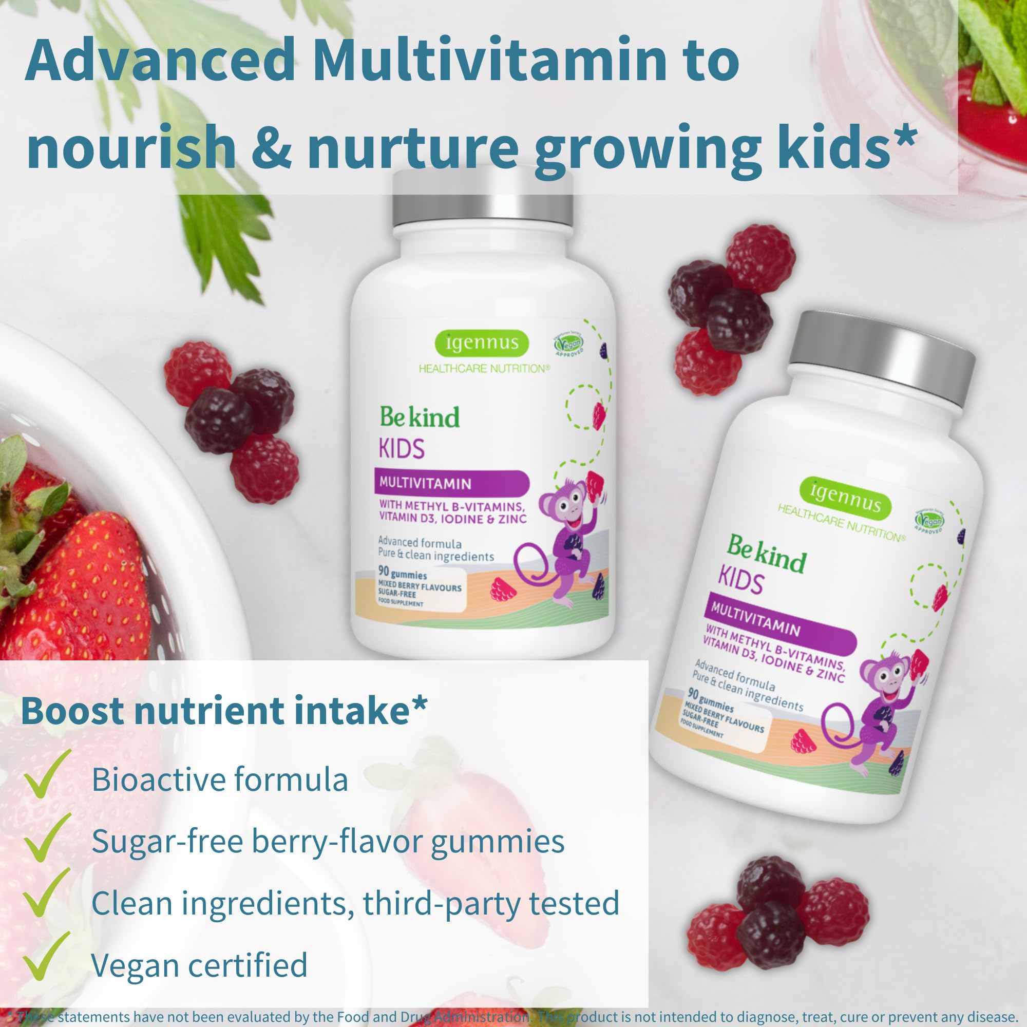 Foto 2 | Gominolas Multivitamínicas Igennus Methylated Kids 4+ Years 90 Unidades - Venta Internacional.