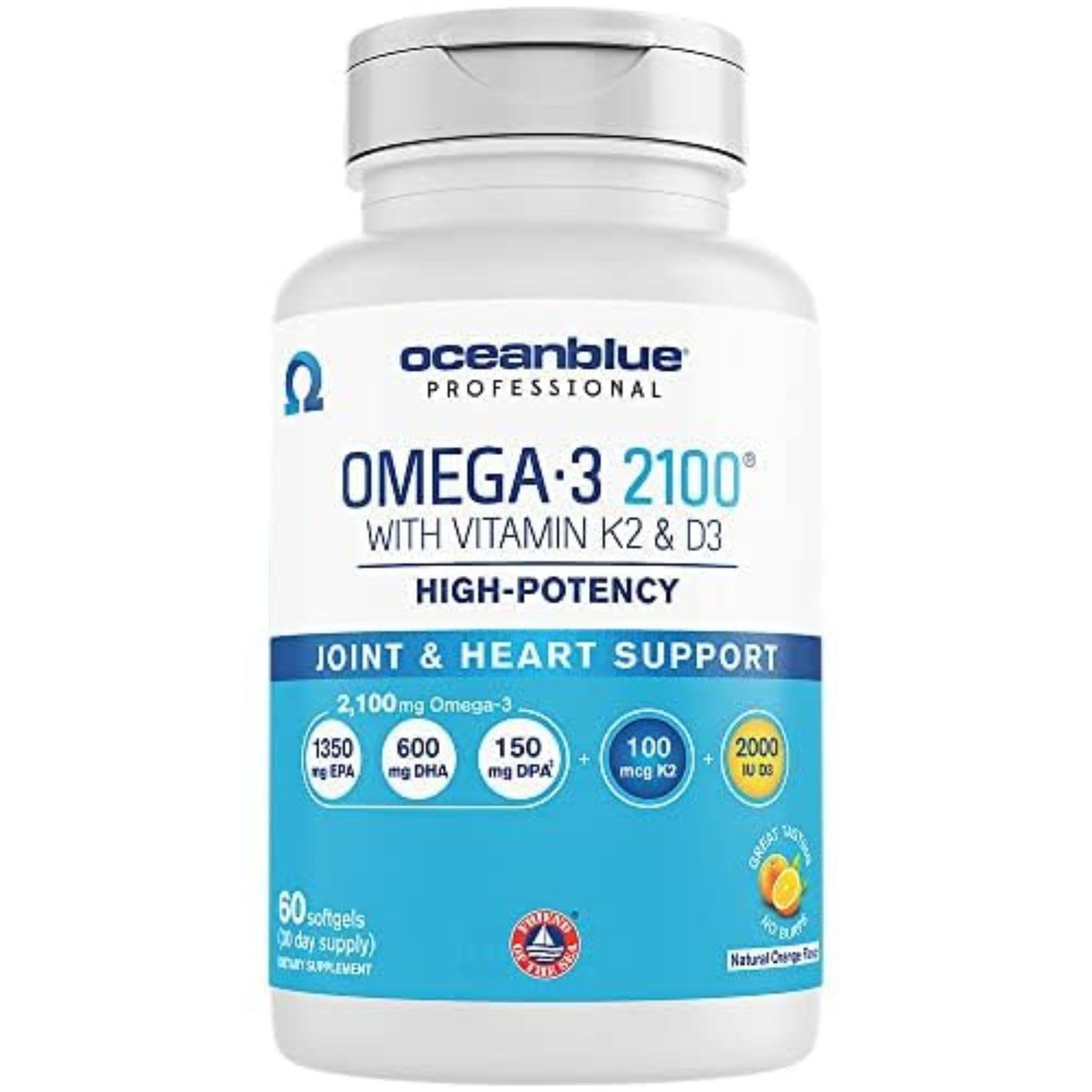 Suplemento Oceanblue Professional Omega-3 2100 Con Vitamina K2 Y D3 - Venta Internacional.