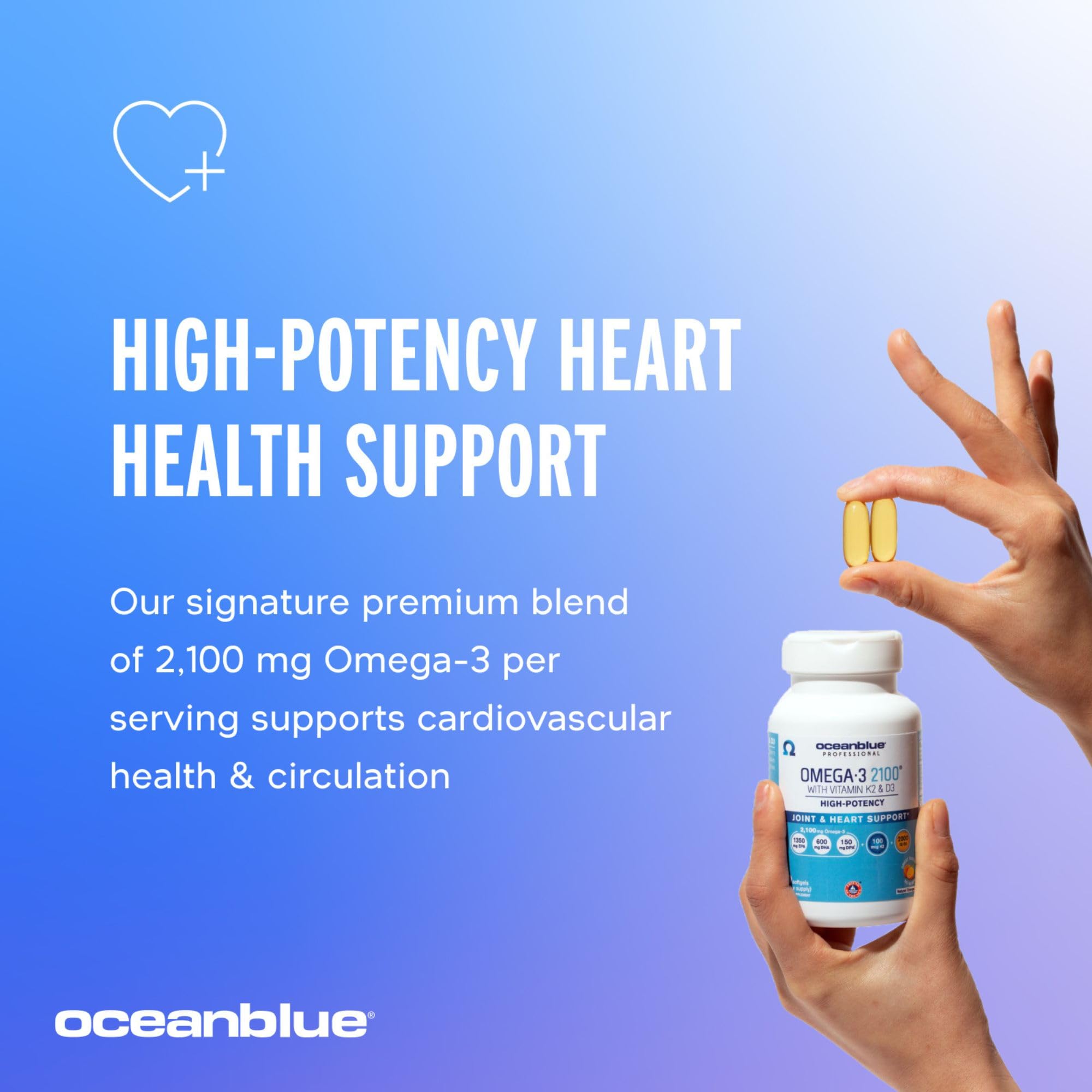 Foto 5 pulgar | Suplemento Oceanblue Professional Omega-3 2100 Con Vitamina K2 Y D3 - Venta Internacional.