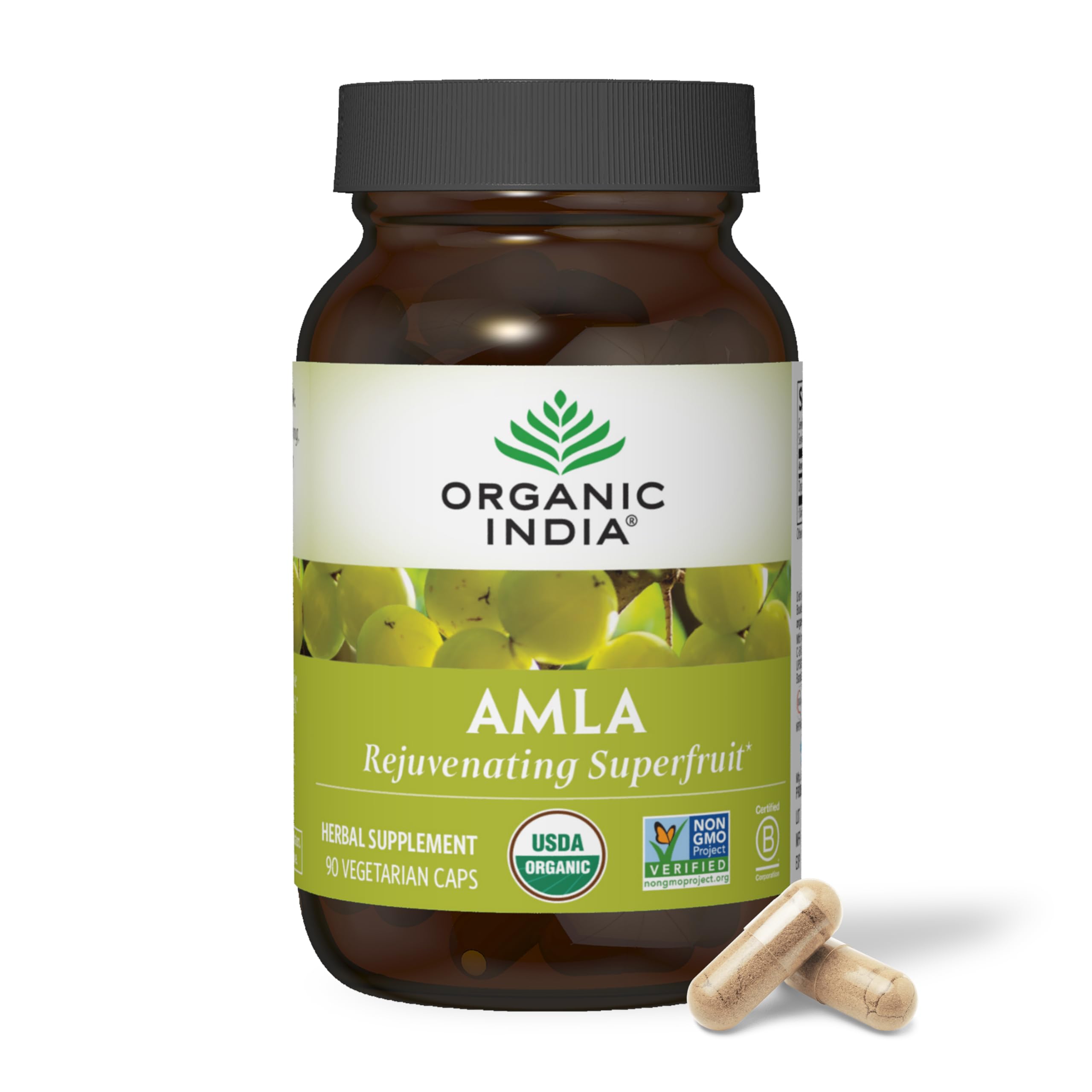 Foto 2 pulgar | Suplemento Organic India Amla Capsules Organic 90 Cápsulas - Venta Internacional.