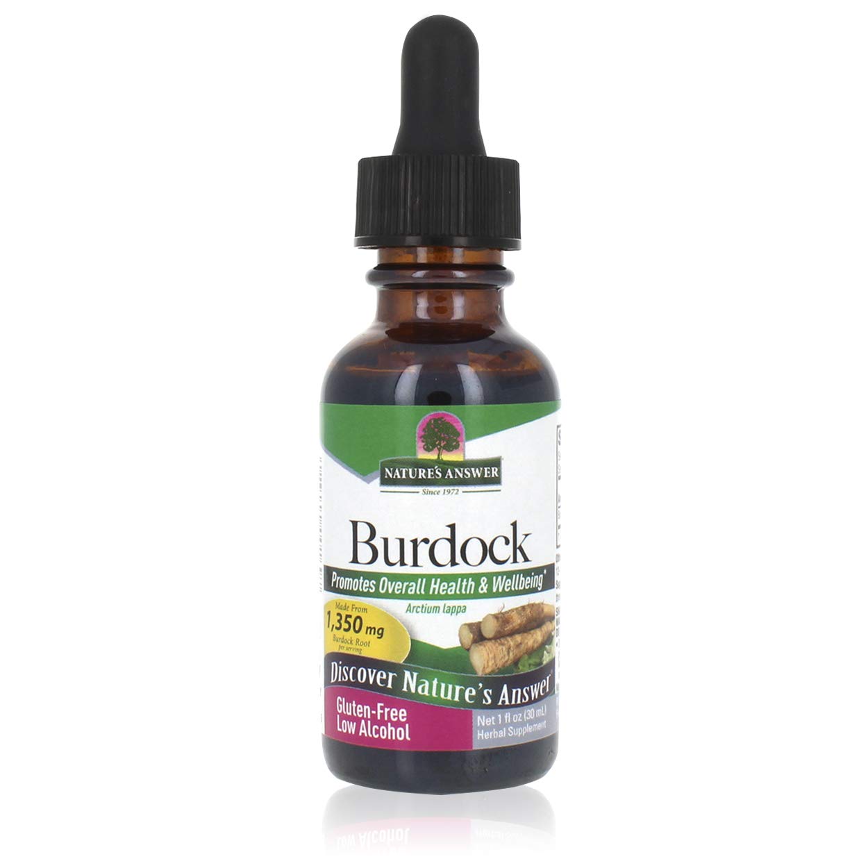 Suplemento De Extracto De Raíz De Bardana De Nature's Answer, 30 Ml - Venta Internacional.