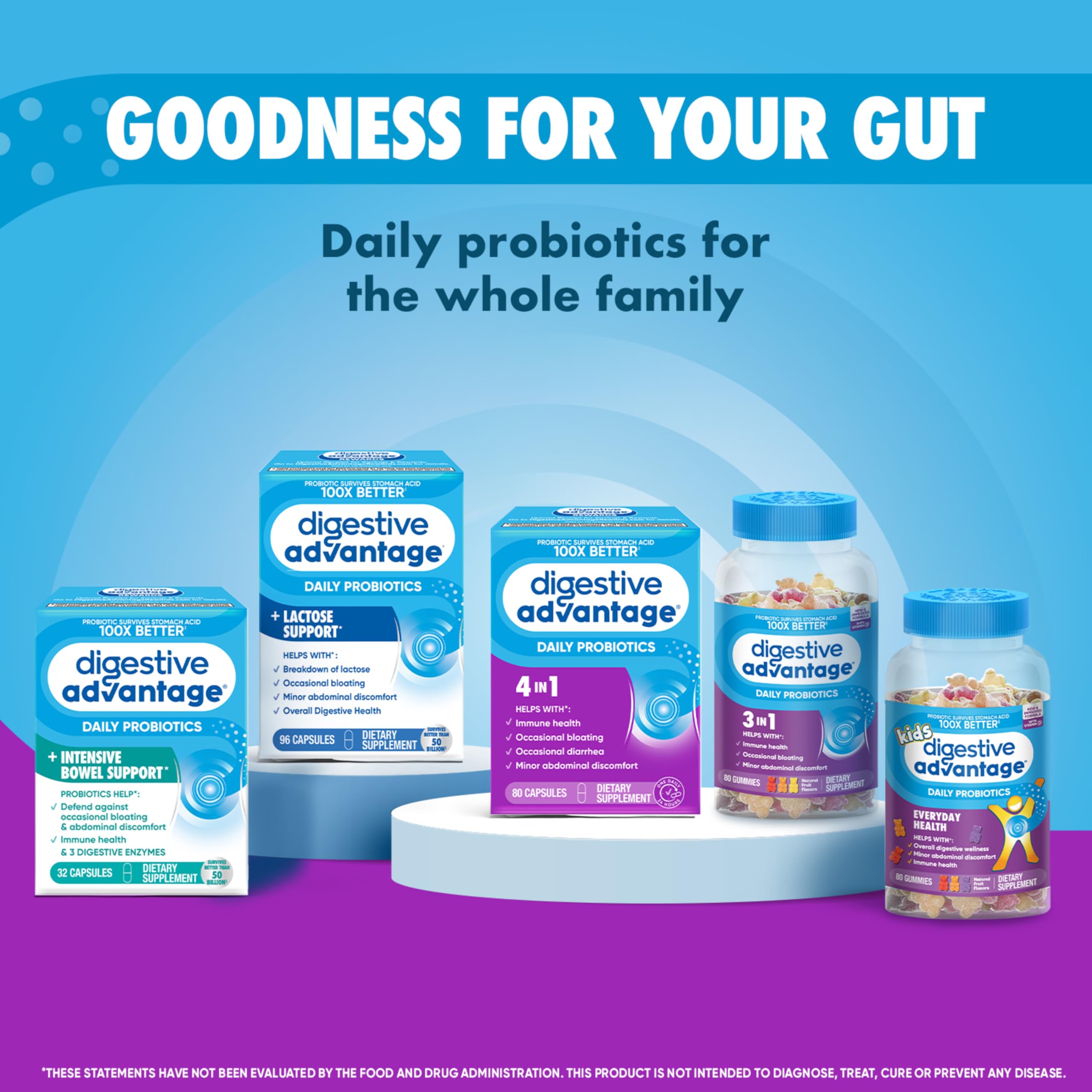 Foto 8 pulgar | Probiotic Digestive Advantage Digestive Health, Cápsulas De 30 Unidades - Venta Internacional.