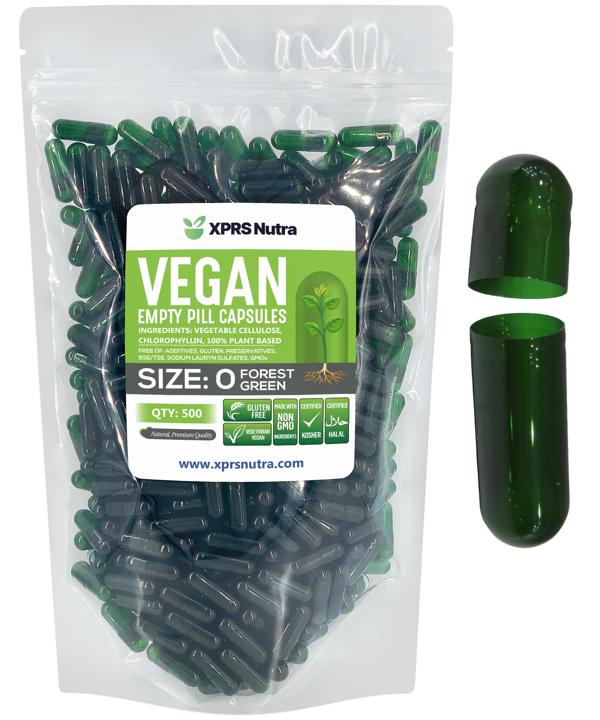 Foto 2 pulgar | Cápsulas Vacías Xprs Nutra Tamaño 0 Veganas 500 Cápsulas - Venta Internacional.