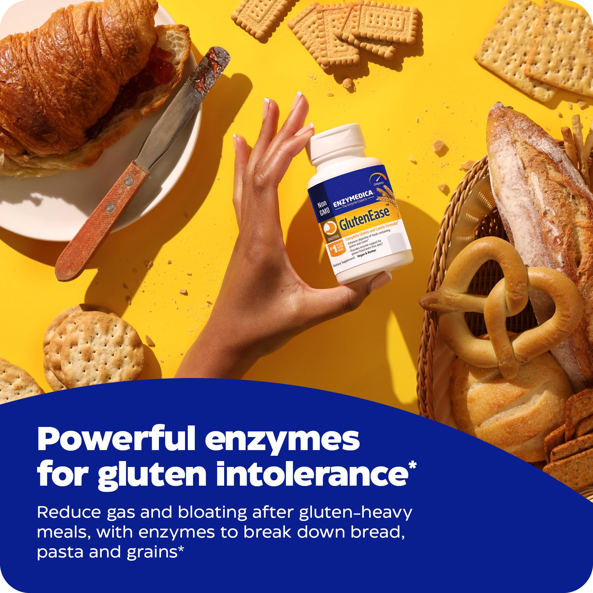 Foto 8 pulgar | Suplemento Enzymedica Glutenease Para Enzimas Digestivas 60 Cápsulas - Venta Internacional.