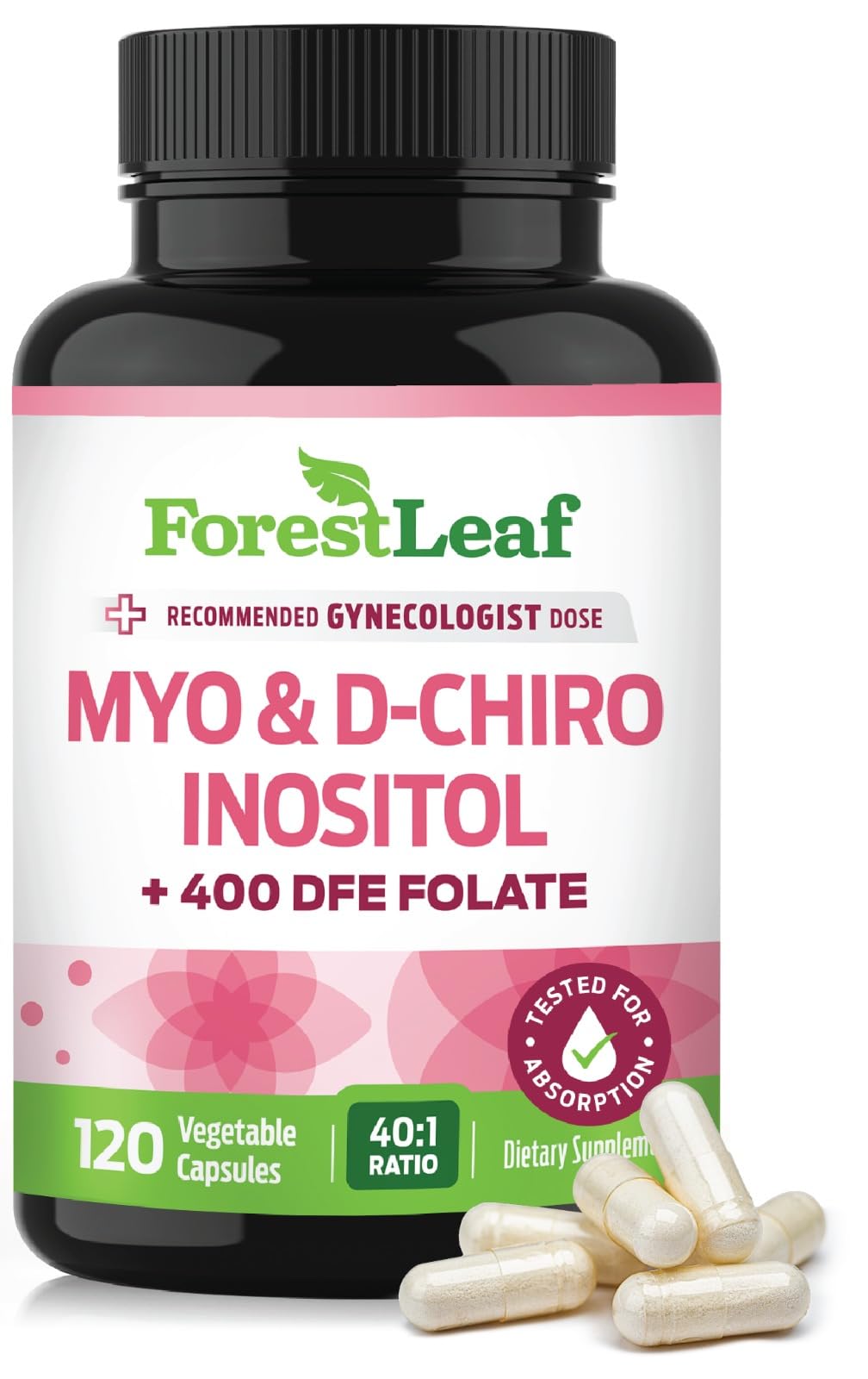 Foto 2 pulgar | Suplemento Forestleaf De Mioinositol Y D-chiro Inositol De 2000 Mg - Venta Internacional.