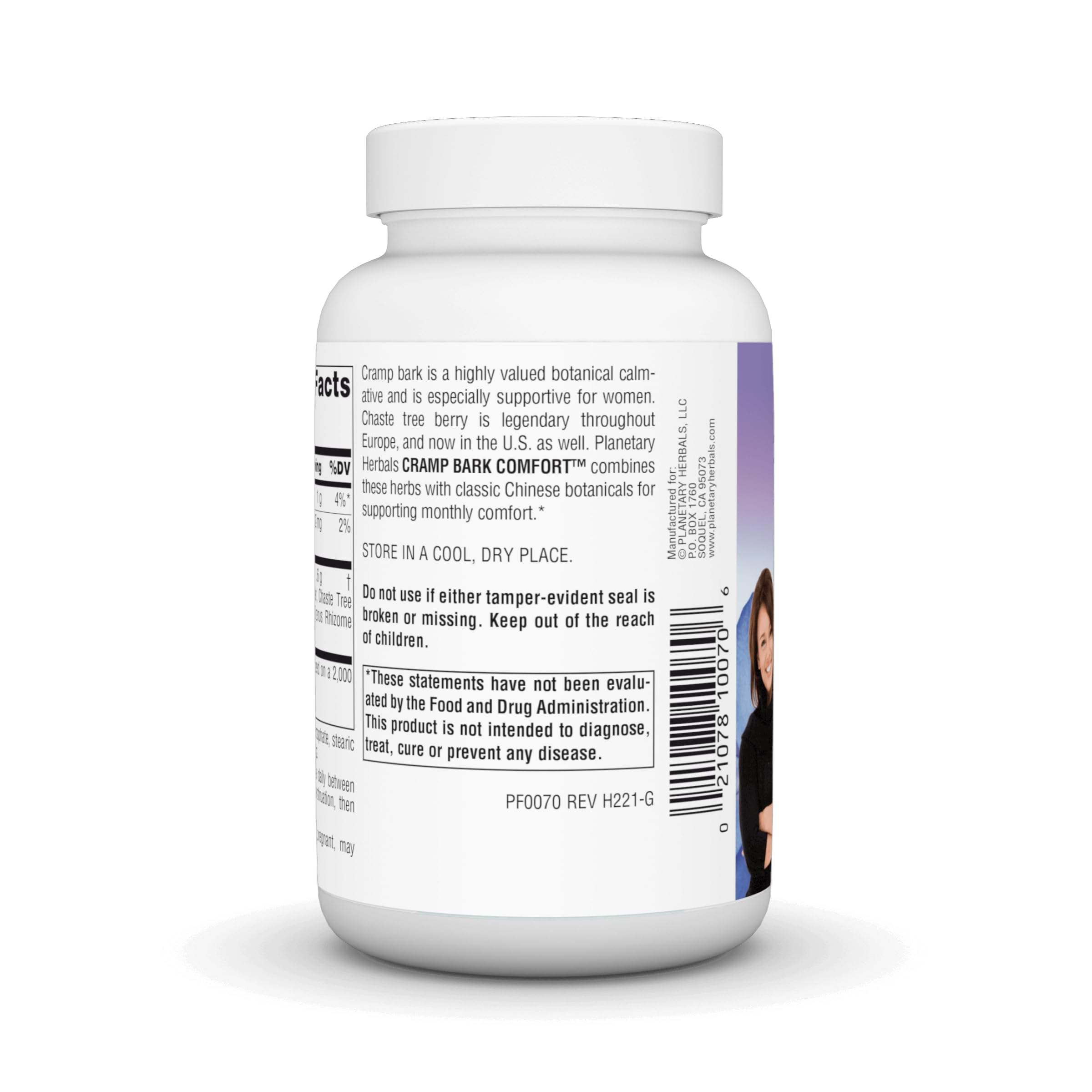 Foto 4 pulgar | Suplemento Planetary Herbals Cramp Bark Comfort 120 Comprimidos - Venta Internacional.