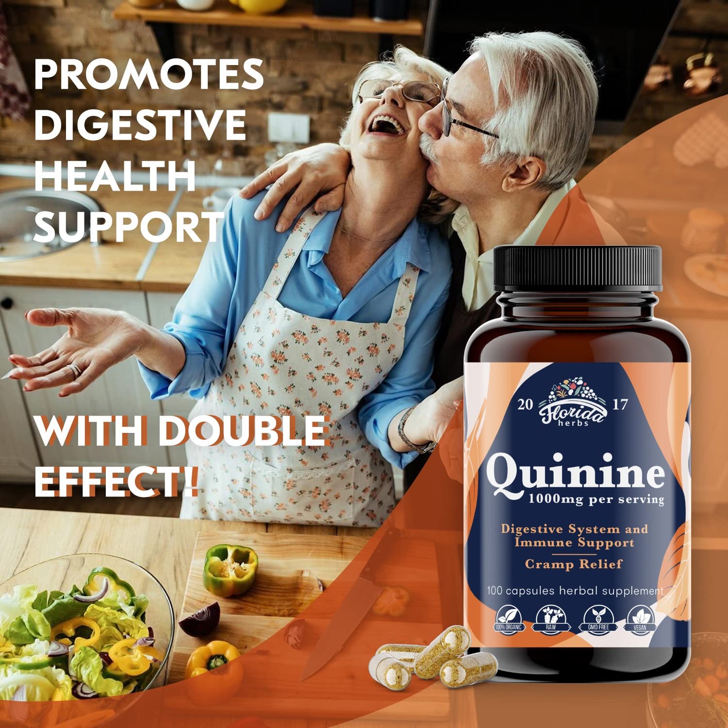 Foto 5 pulgar | Suplemento Florida Herbs Leg Cramps Defense, 1000 Mg, 110 Cápsulas - Venta Internacional.