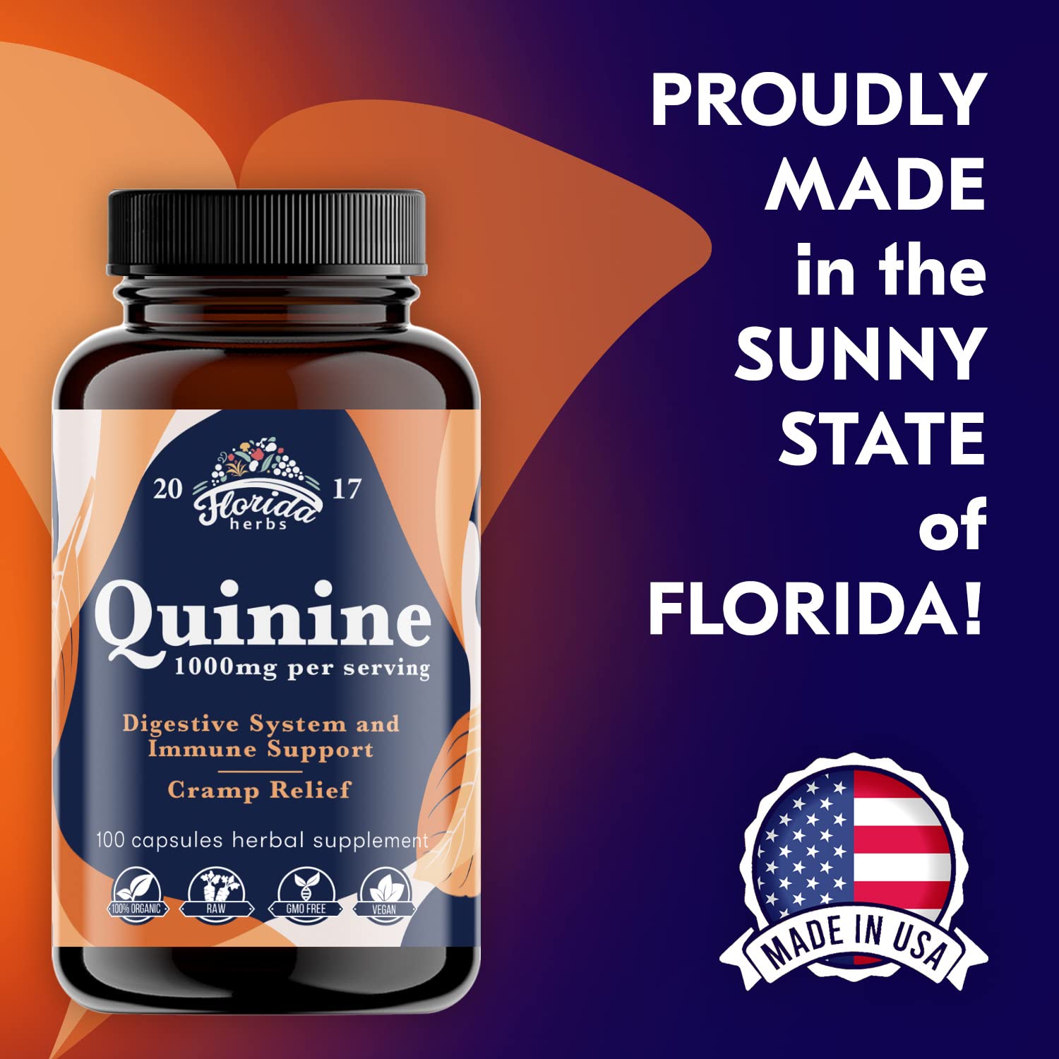 Foto 6 pulgar | Suplemento Florida Herbs Leg Cramps Defense, 1000 Mg, 110 Cápsulas - Venta Internacional.