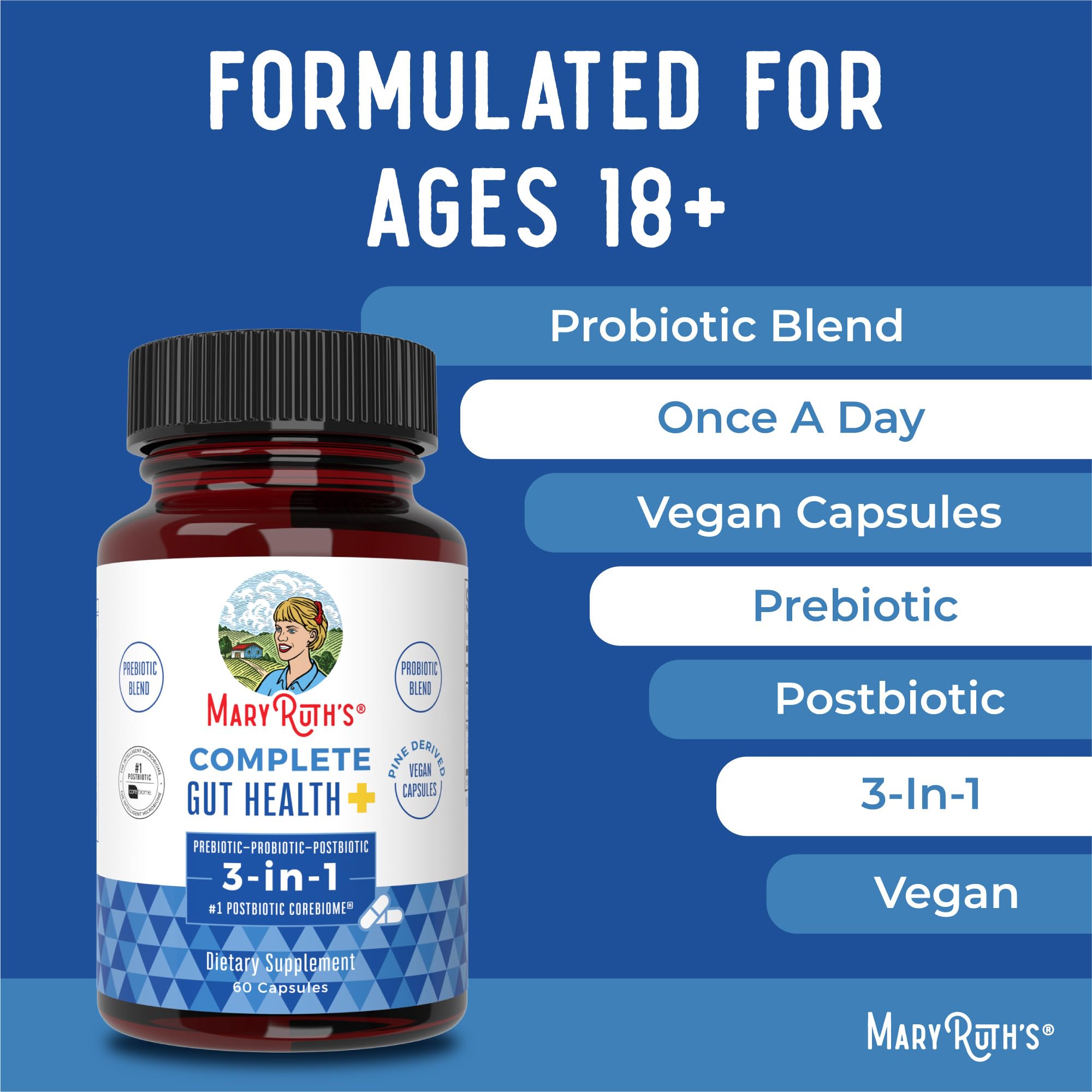 Foto 4 | Complemente La Salud Intestinal Completa Con Los Probióticos 3 En 1 De Maryruth - Venta Internacional.