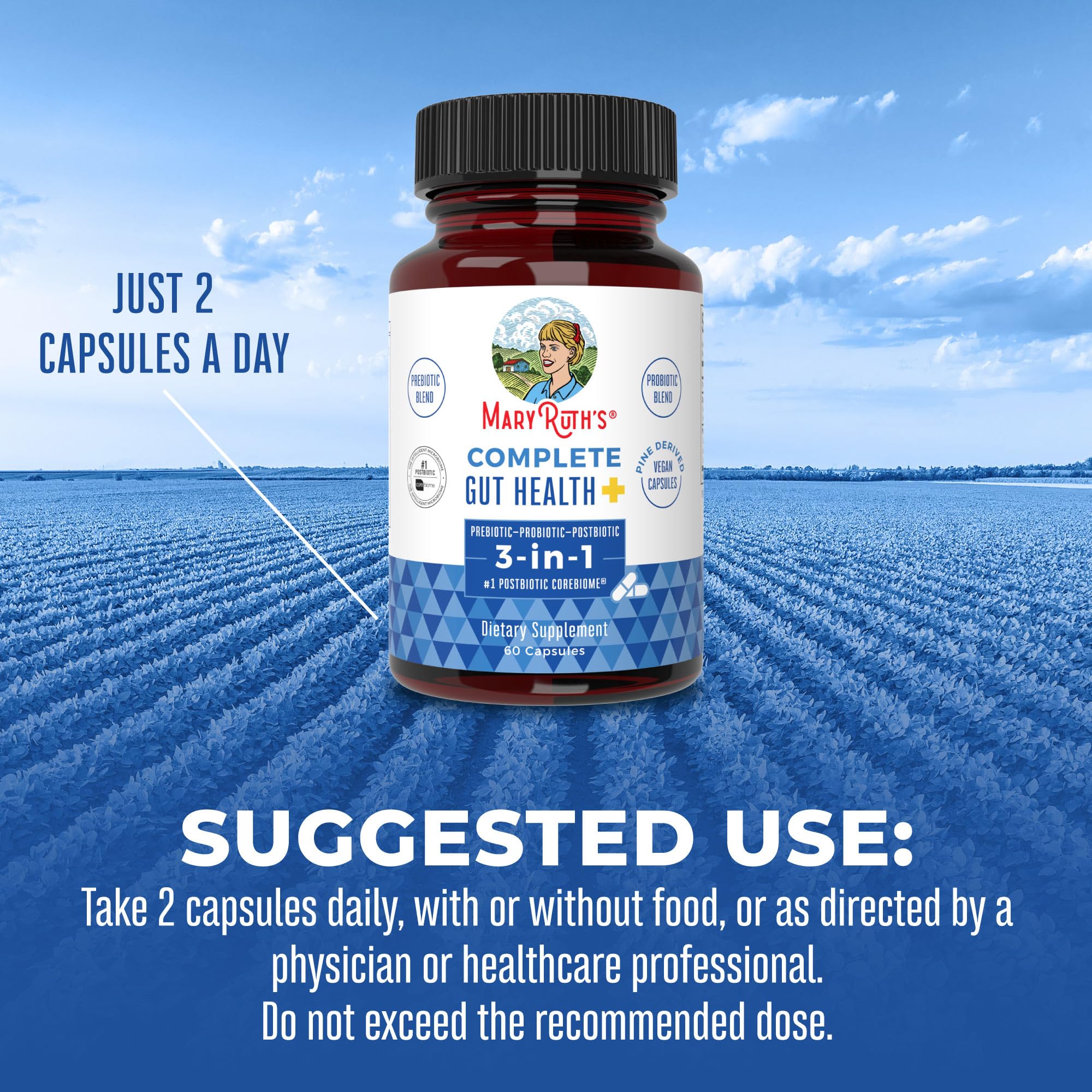 Foto 6 pulgar | Complemente La Salud Intestinal Completa Con Los Probióticos 3 En 1 De Maryruth - Venta Internacional.
