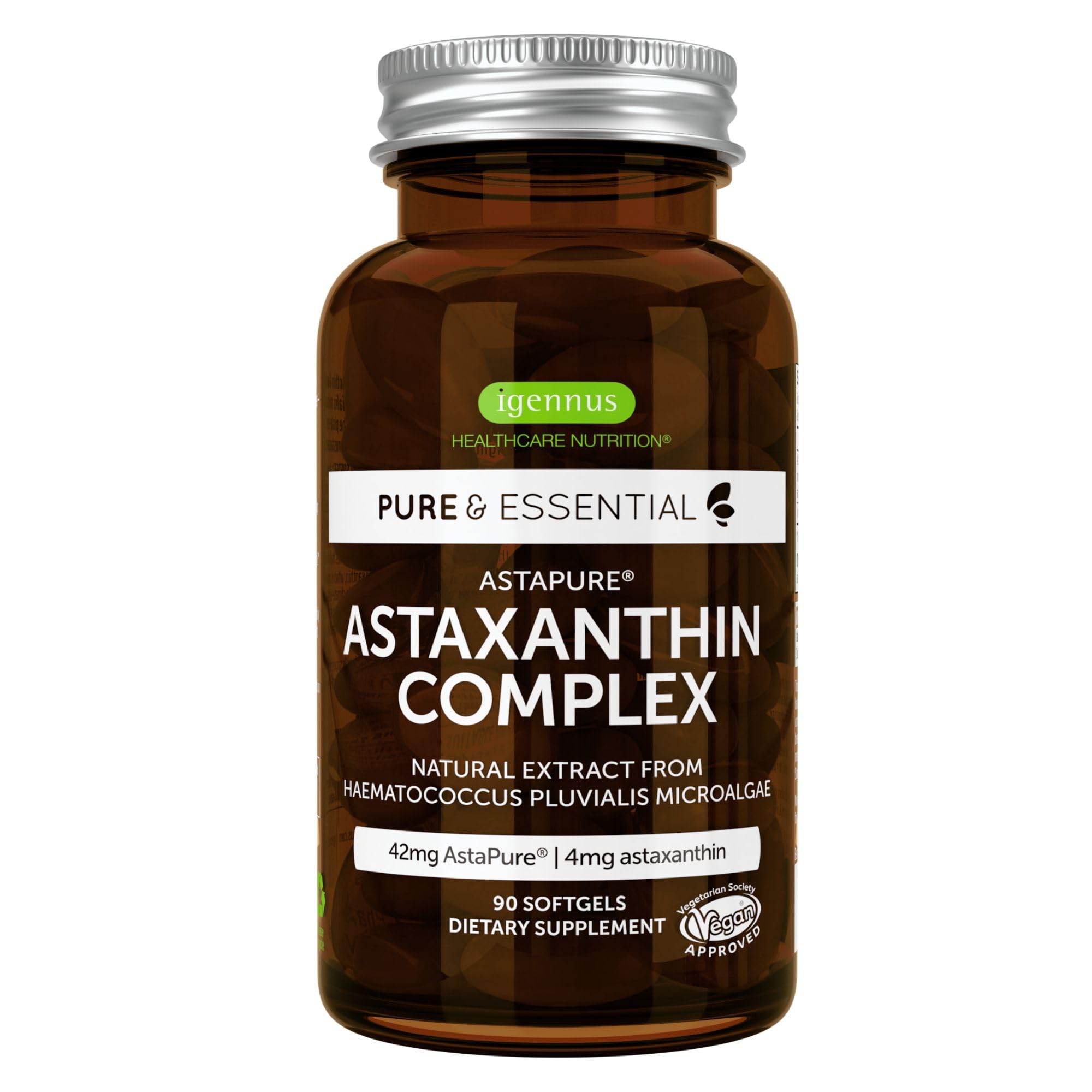 Foto 2 pulgar | Suplemento Del Complejo De Astaxantina Igennus Healthcare 42 Mg - Venta Internacional.
