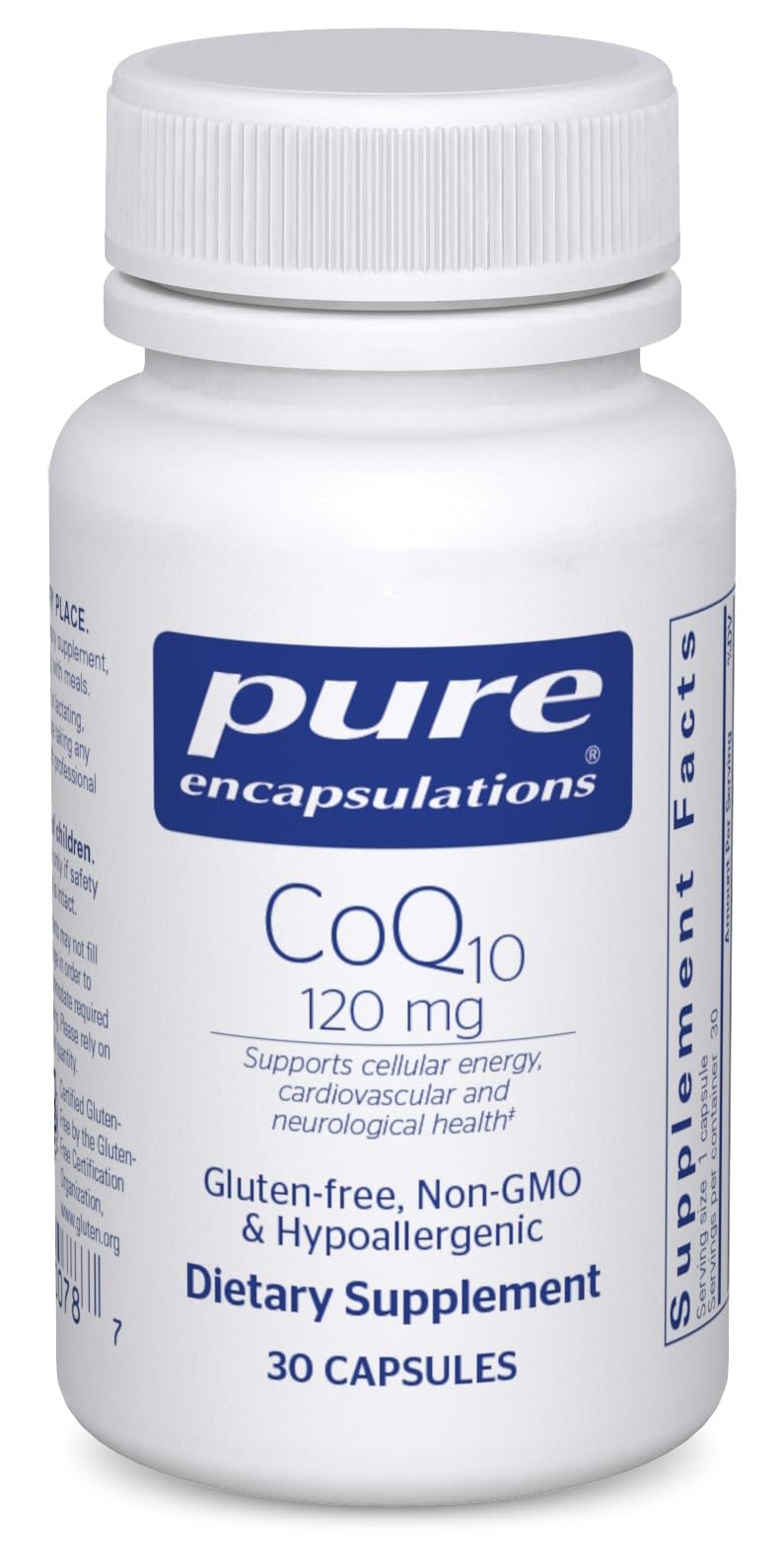 Suplemento De 120 Mg De Coq10 De Pure Encapsulations Para La Salud Del Corazón - Venta Internacional.