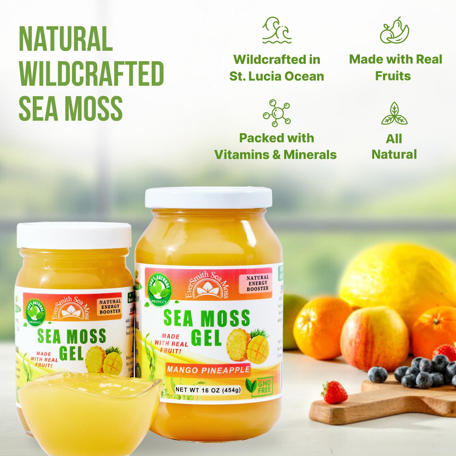 Foto 4 pulgar | Gel De Musgo Marino Eversmith Organics Wildcrafted Irish, 500 Ml - Venta Internacional.