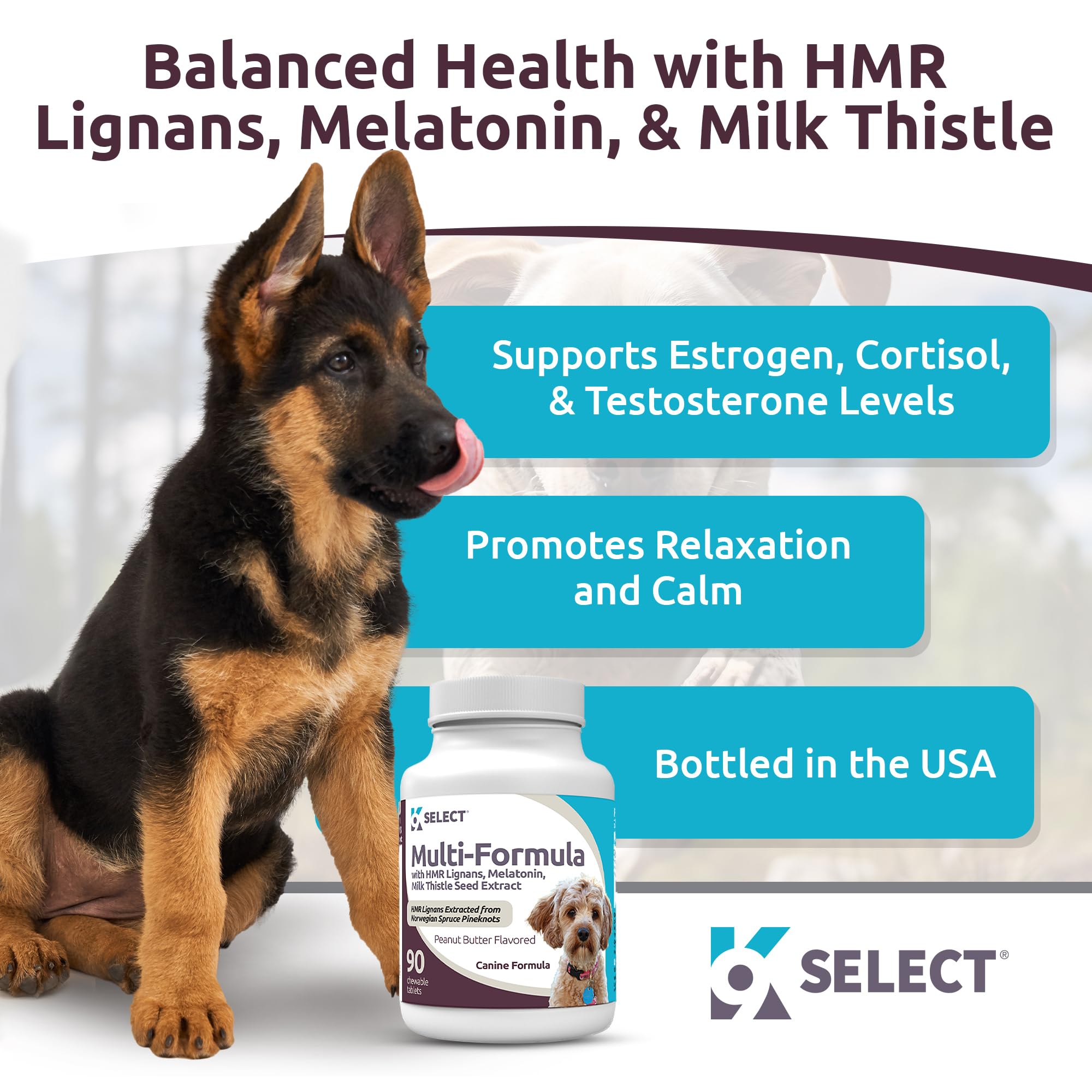 Foto 2 | Dog Vitamins K9 Select, Fórmula Múltiple Para Perros Pequeños, 90 Comprimidos - Venta Internacional.