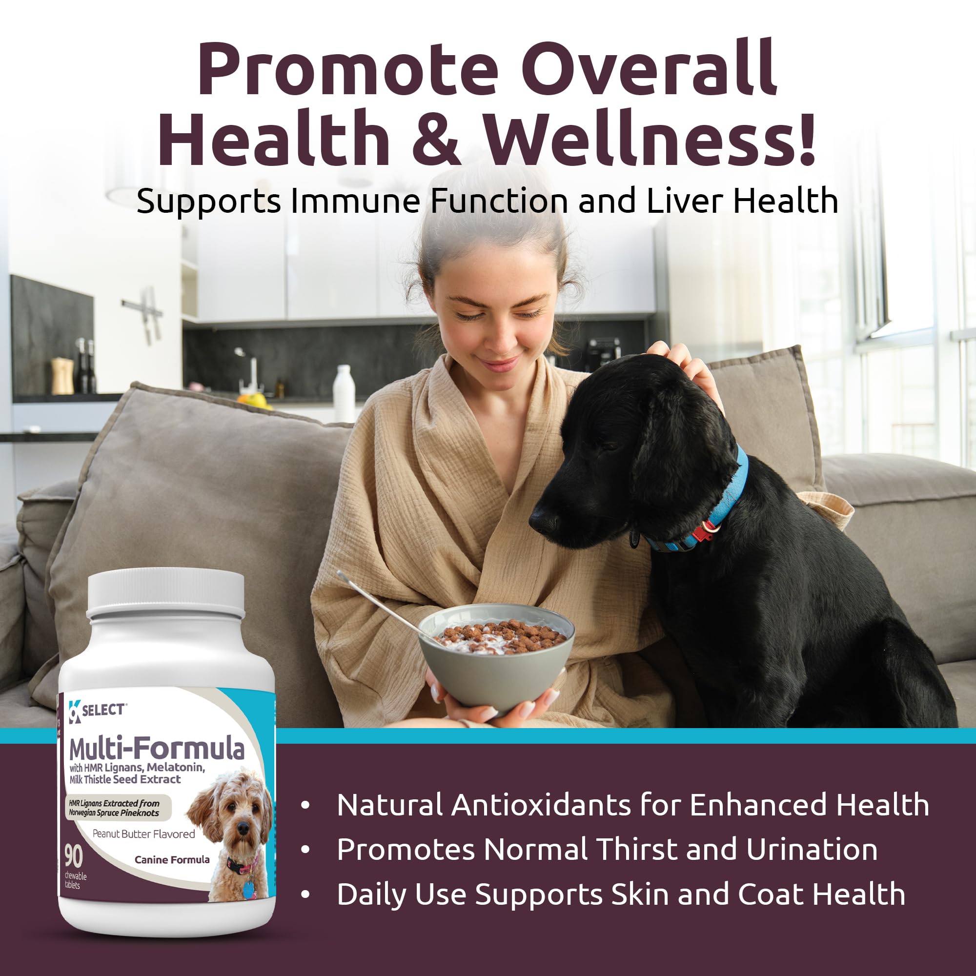 Foto 3 | Dog Vitamins K9 Select, Fórmula Múltiple Para Perros Pequeños, 90 Comprimidos - Venta Internacional.
