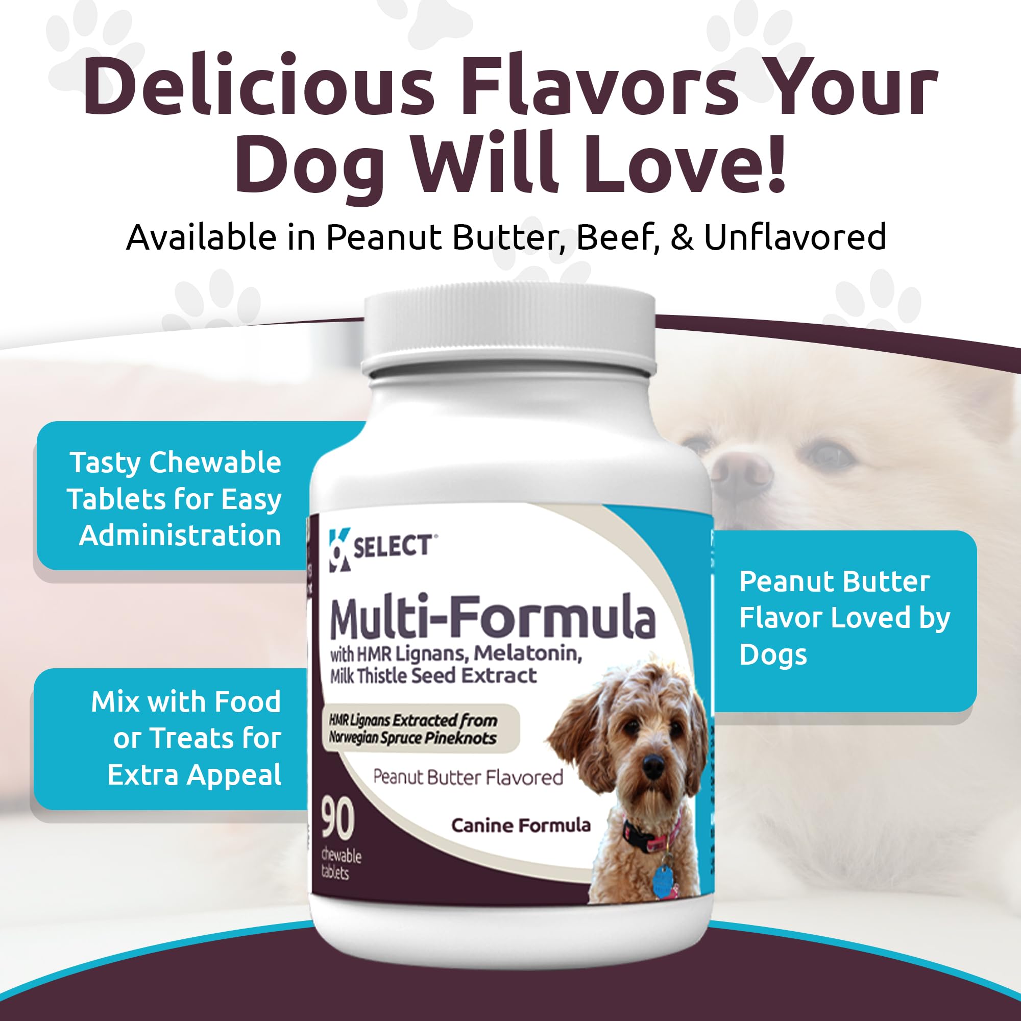 Foto 5 pulgar | Dog Vitamins K9 Select, Fórmula Múltiple Para Perros Pequeños, 90 Comprimidos - Venta Internacional.