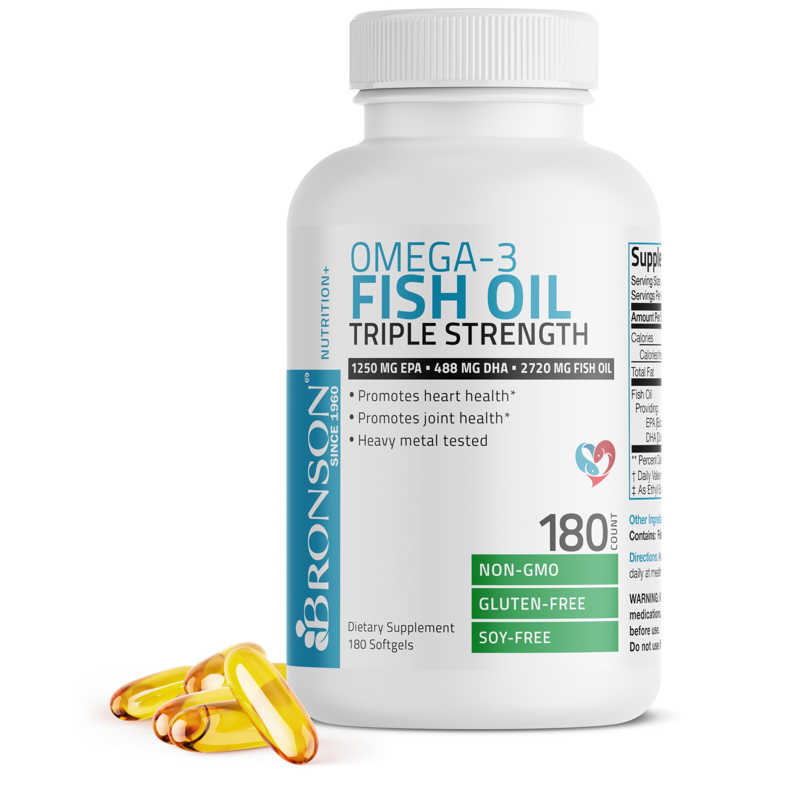 Foto 6 pulgar | Suplemento De Aceite De Pescado Bronson Omega 3 De Triple Concentración 2720 Mg - Venta Internacional.