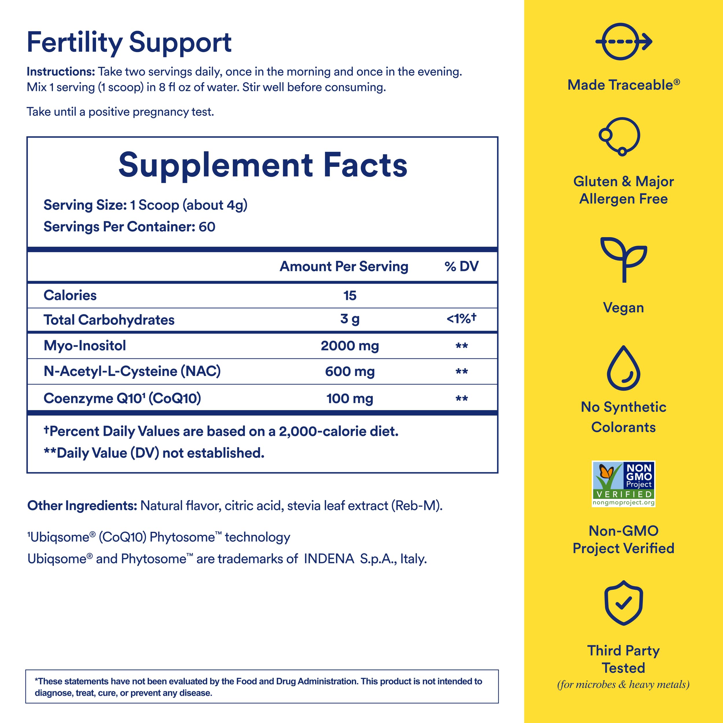 Foto 5 pulgar | Suplemento Ritual Fertility Support 3 En 1, 60 Porciones - Venta Internacional.
