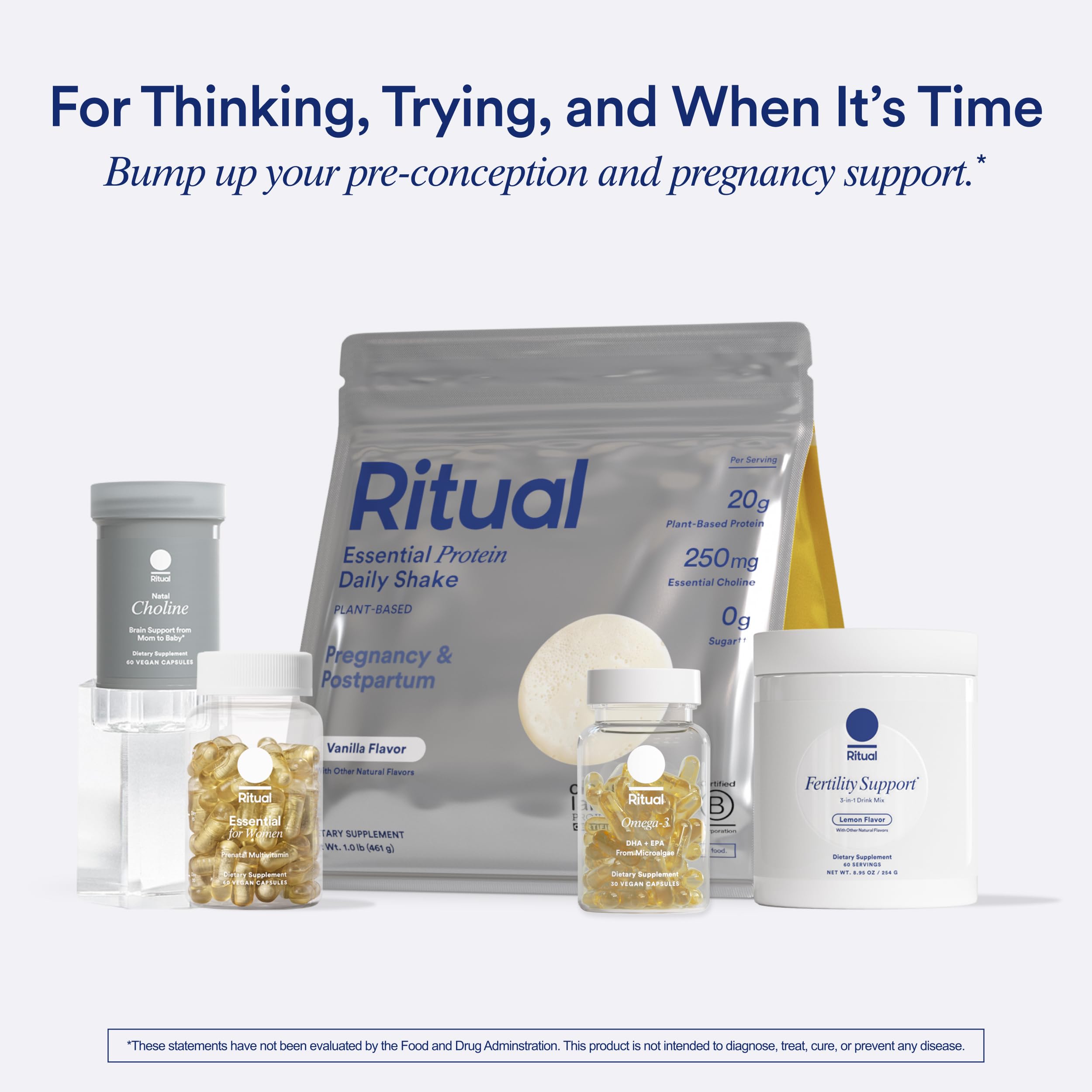 Foto 7 | Suplemento Ritual Fertility Support 3 En 1, 60 Porciones - Venta Internacional.
