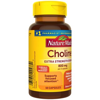 Foto 7 | Suplementos Nature Made Choline 800 Mg 60 Cápsulas - Venta Internacional.