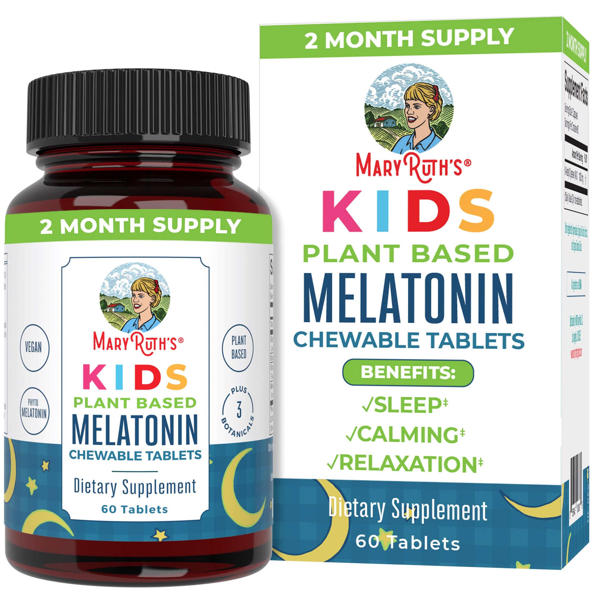 Foto 2 pulgar | Suplemento Masticable Maryruth Organics Melatonin Kids, 60 Tabletas - Venta Internacional.