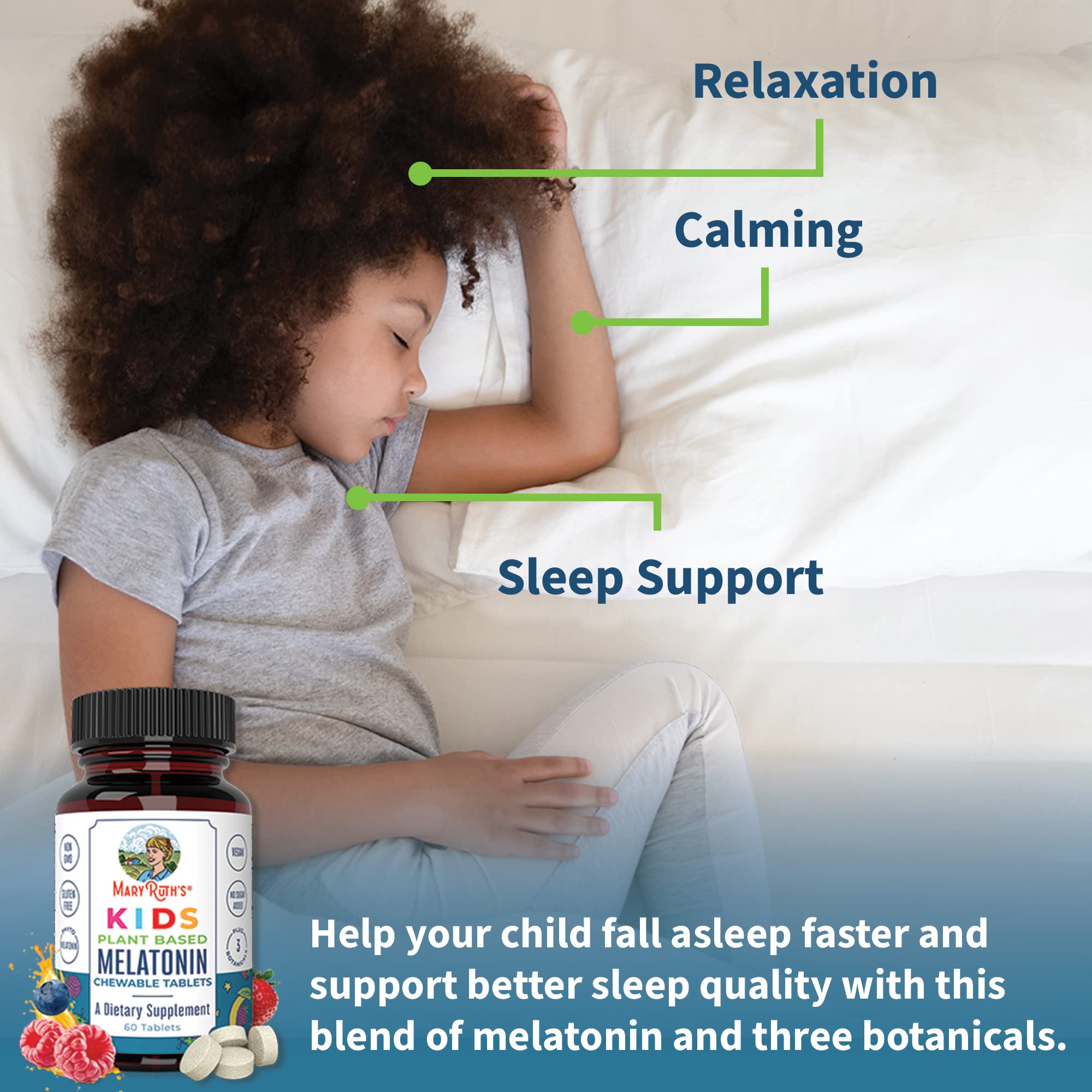 Foto 3 pulgar | Suplemento Masticable Maryruth Organics Melatonin Kids, 60 Tabletas - Venta Internacional.