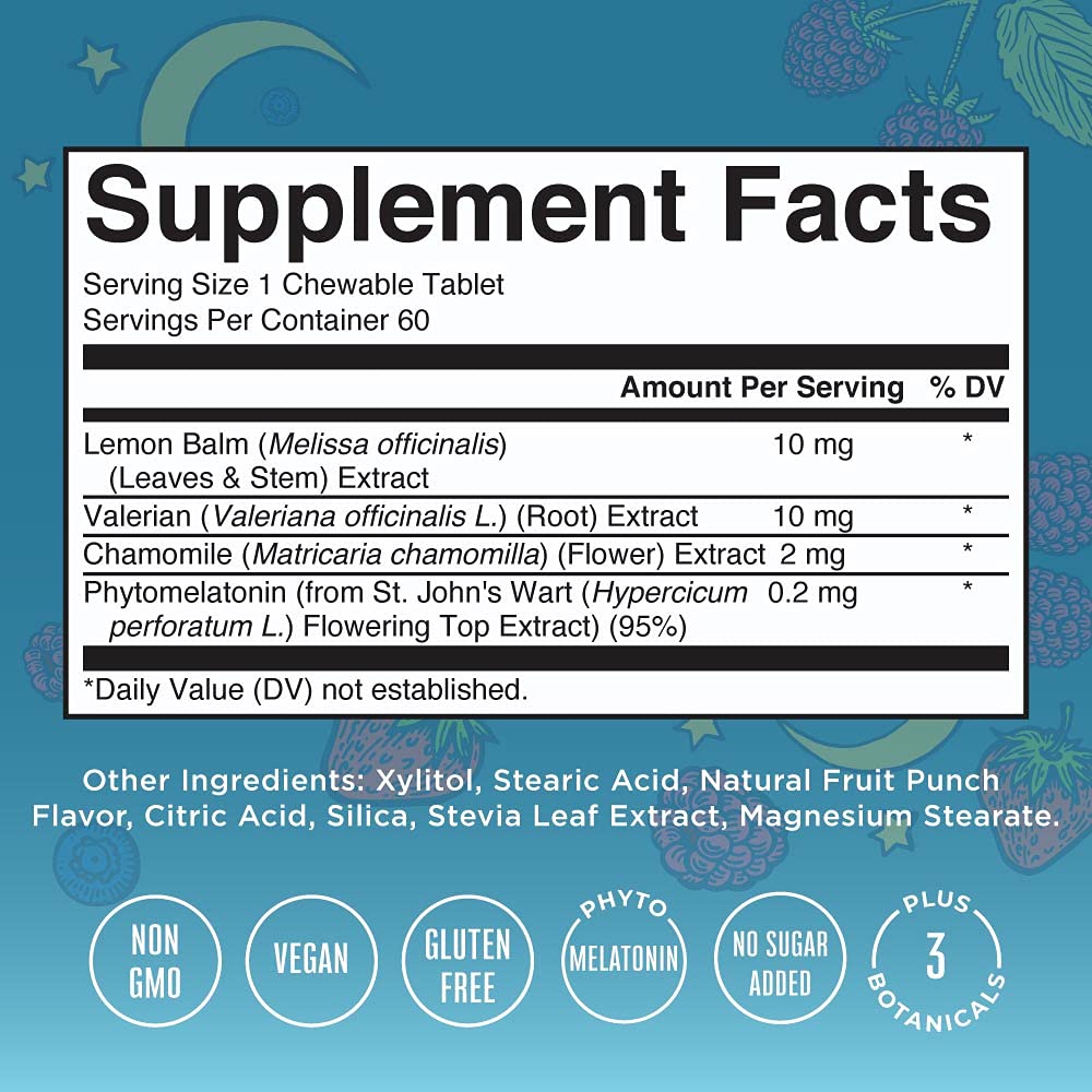 Foto 5 pulgar | Suplemento Masticable Maryruth Organics Melatonin Kids, 60 Tabletas - Venta Internacional.