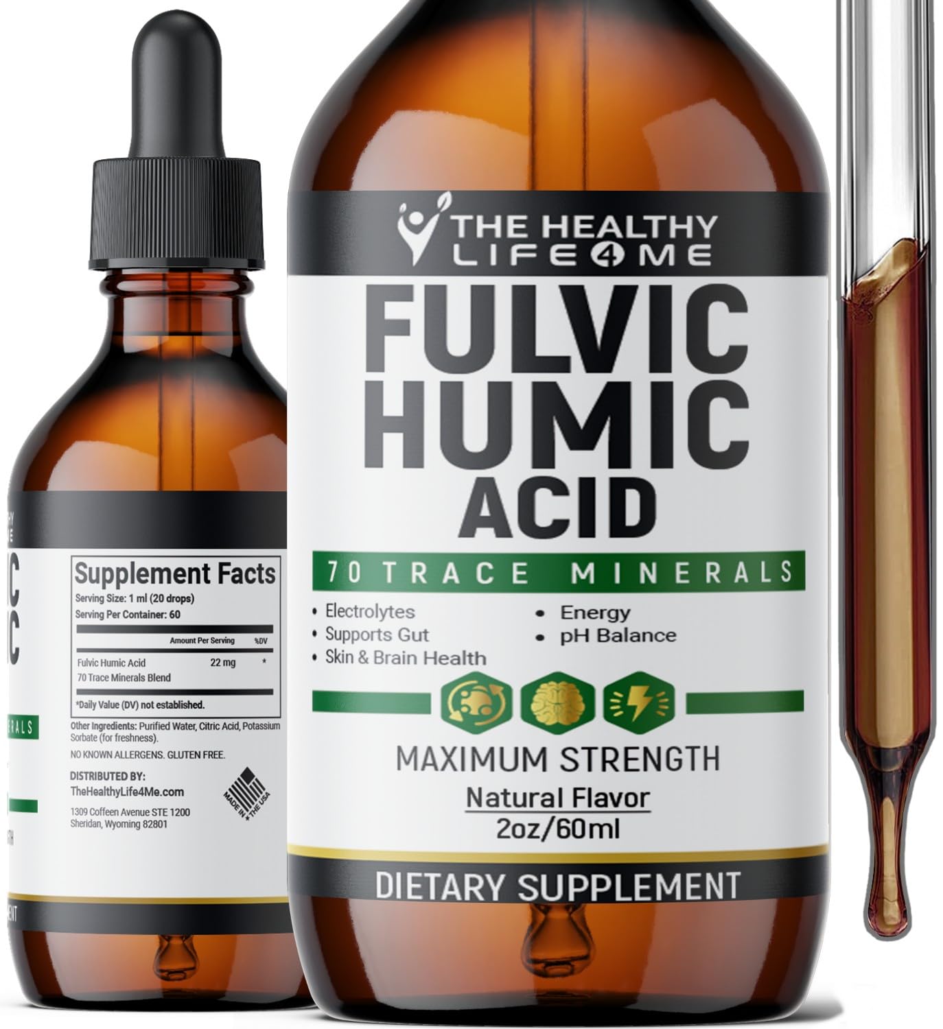 Foto 1 | Suplemento de Ácido Fúlvico Líquido The Healthy Life 4 Me- Venta Internacional