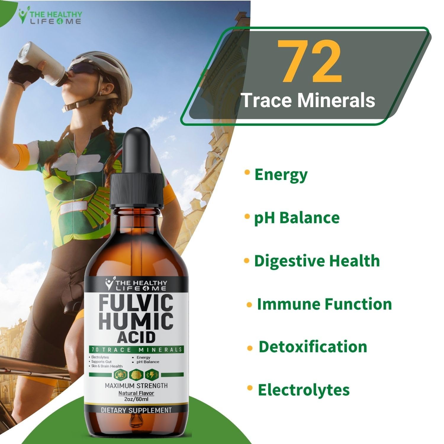 Foto 4 | Suplemento de Ácido Fúlvico Líquido The Healthy Life 4 Me- Venta Internacional