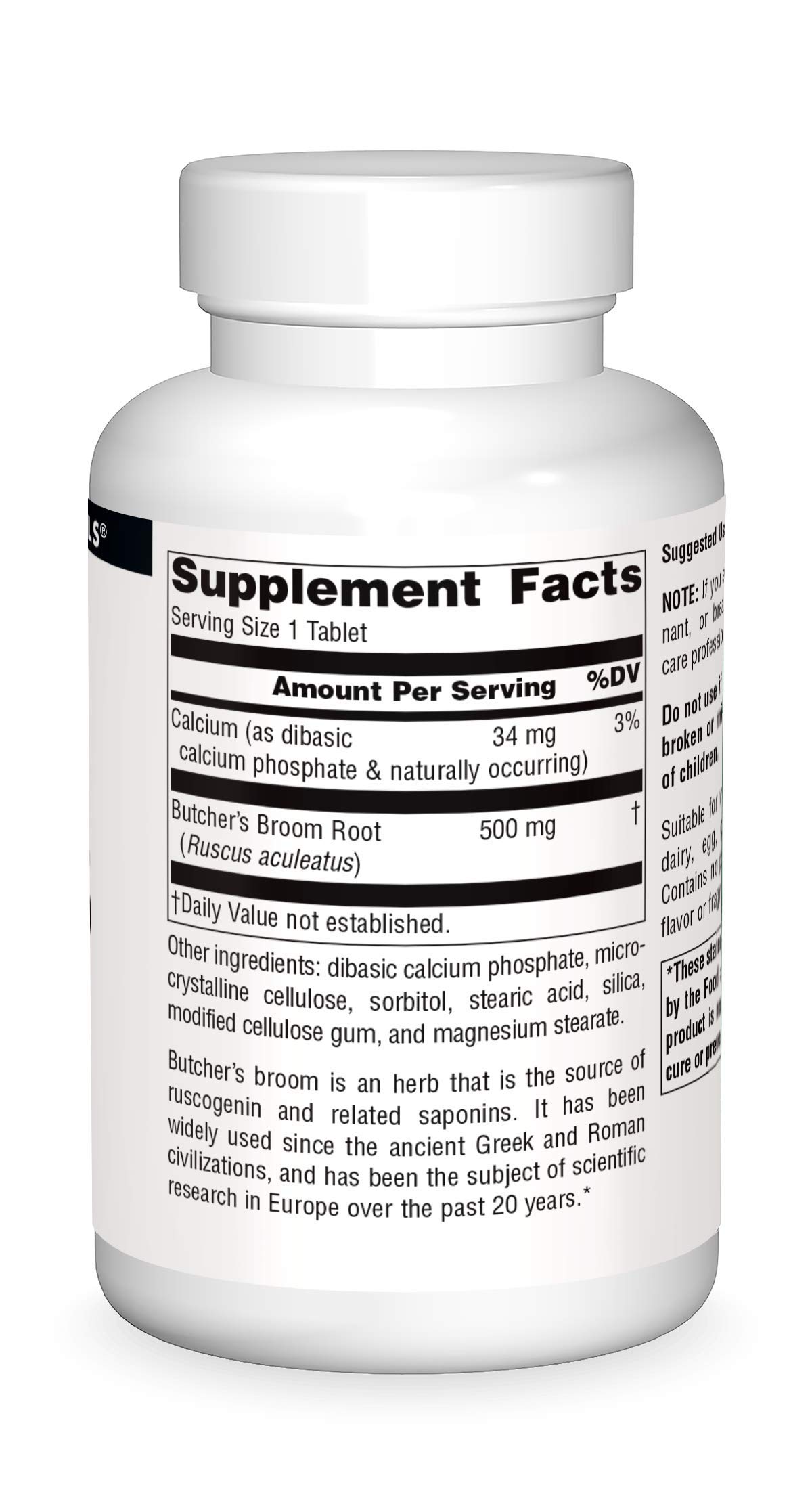 Foto 4 pulgar | Suplemento Dietético Source Naturals Butcher's Broom 250 Comprimidos - Venta Internacional.