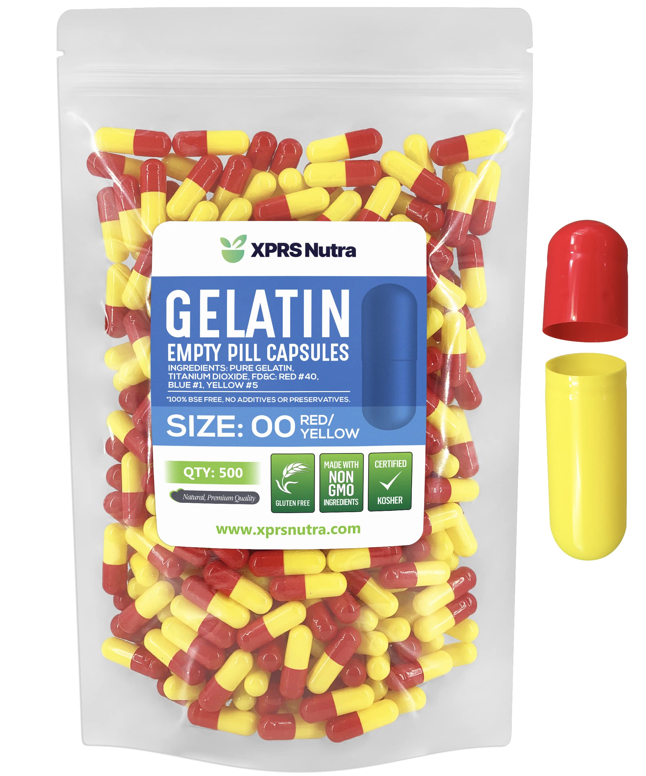 Foto 2 pulgar | Cápsulas Vacías Xprs Nutra Tamaño 00 500 Cápsulas De Gelatina - Venta Internacional.