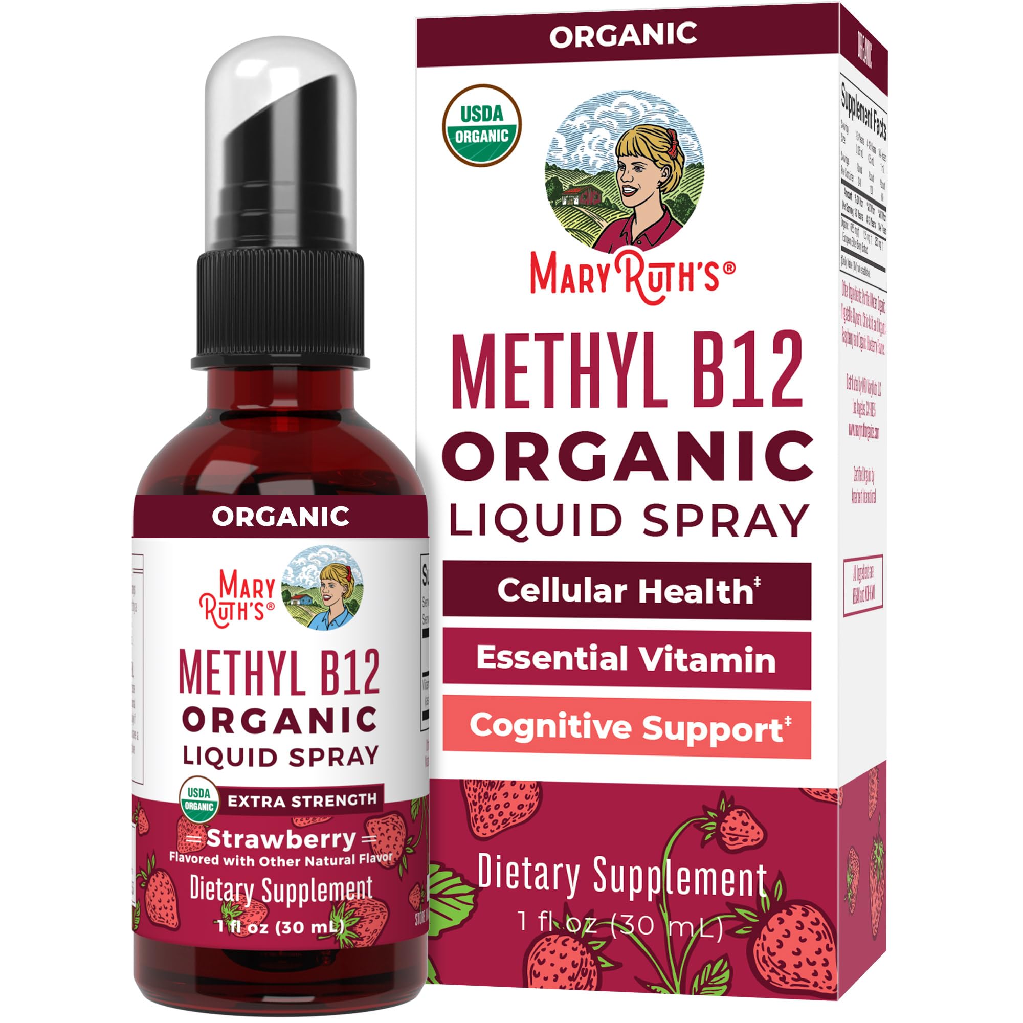 Foto 2 pulgar | Suplemento Maryruth Organics Vitamina B12 En Aerosol 30 Ml - Venta Internacional