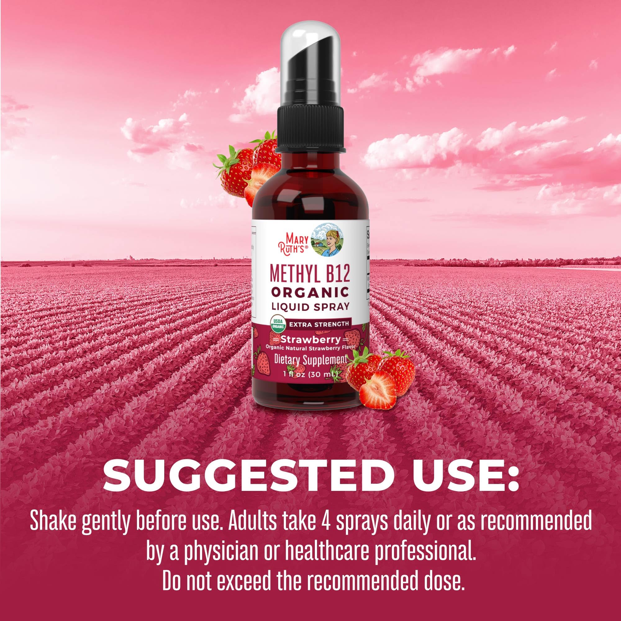 Foto 7 pulgar | Suplemento Maryruth Organics Vitamina B12 En Aerosol 30 Ml - Venta Internacional