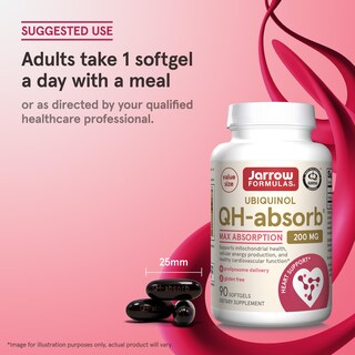 Foto 7 | Suplemento Jarrow Formulas Qh-absorb 200 Mg De Co-q10 90 Cápsulas Blandas - Venta Internacional.